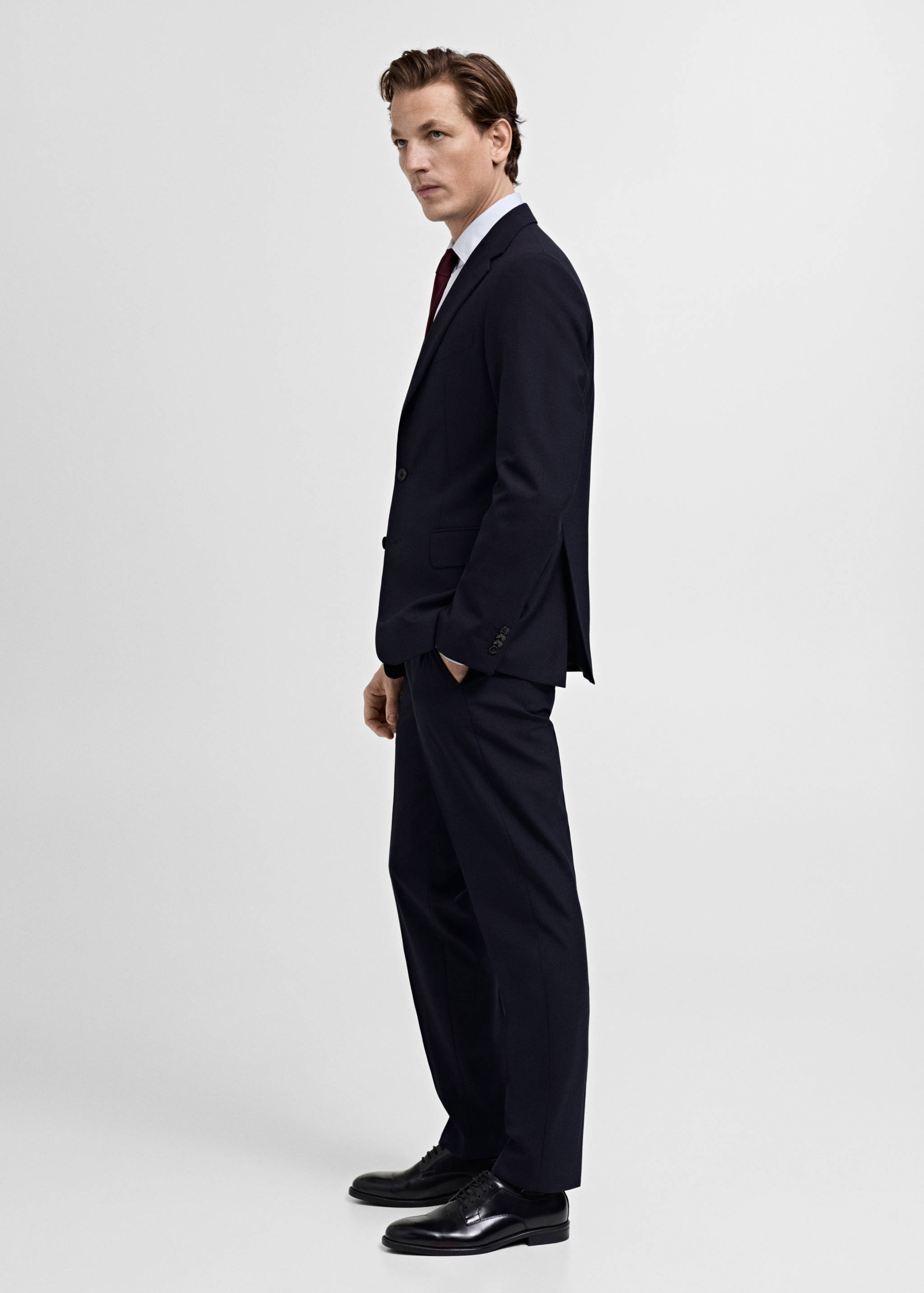 Turin 100% wool suit trousers - Details of the article 2