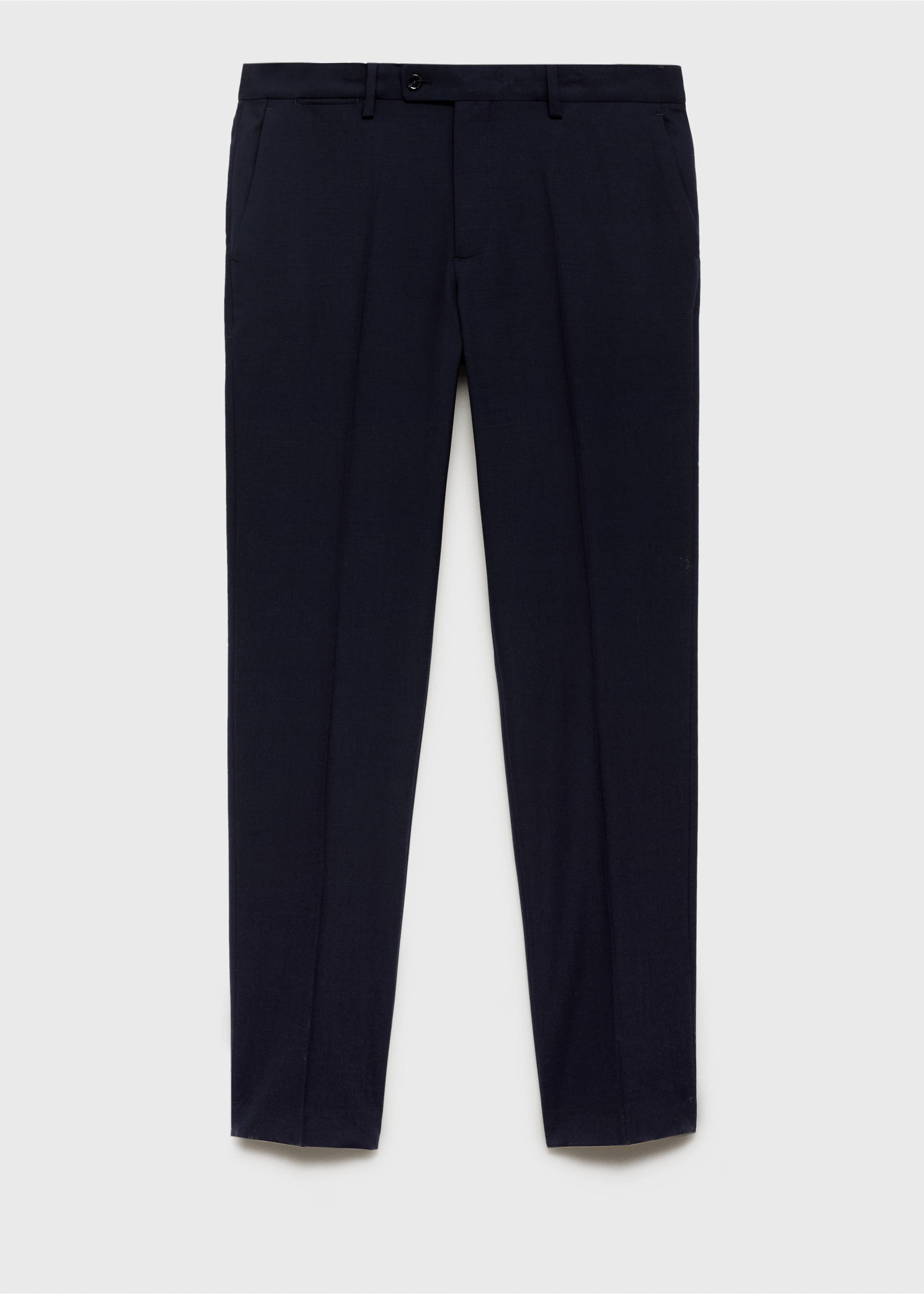 Turin 100% wool suit trousers - Article without model, Dark Navy. Ref: 87070614-00.