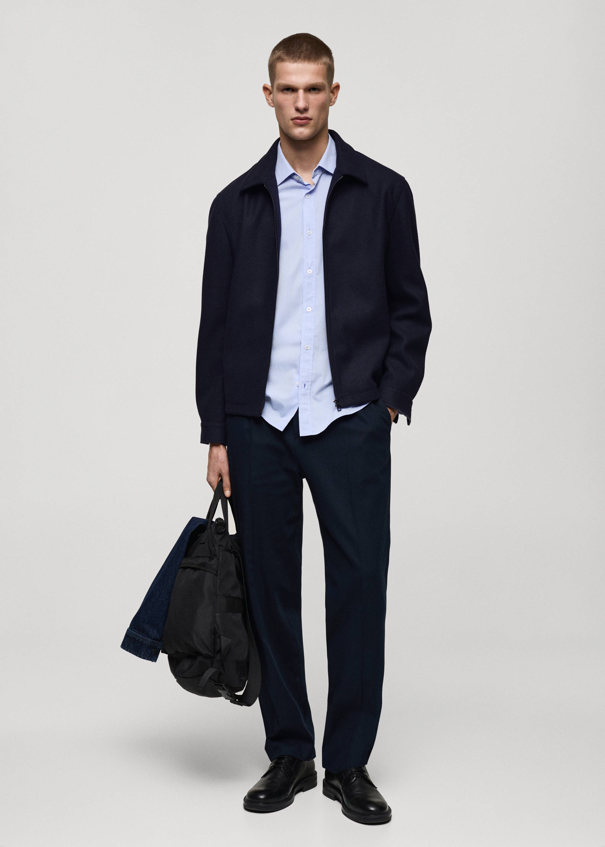 Pantalon pinces straight-fit - Plan général