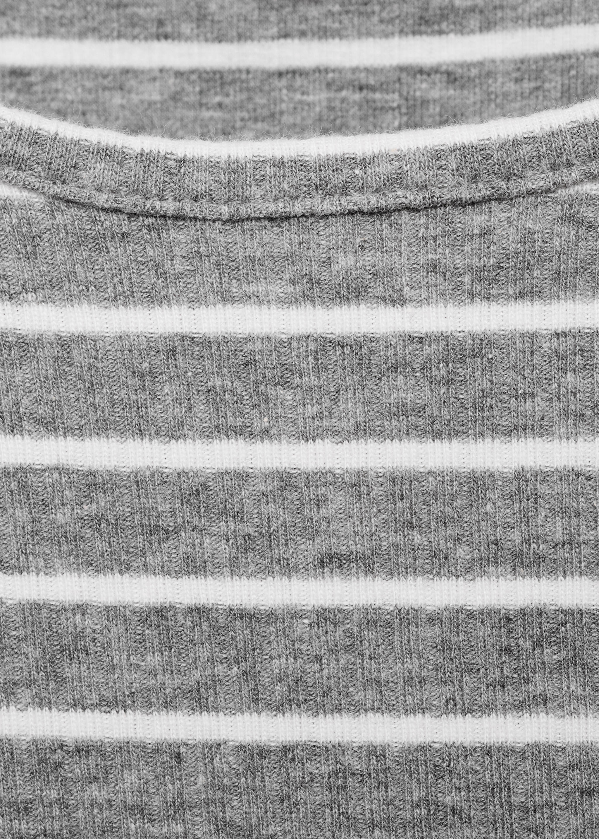 Striped rib T-shirt - Details of the article 8