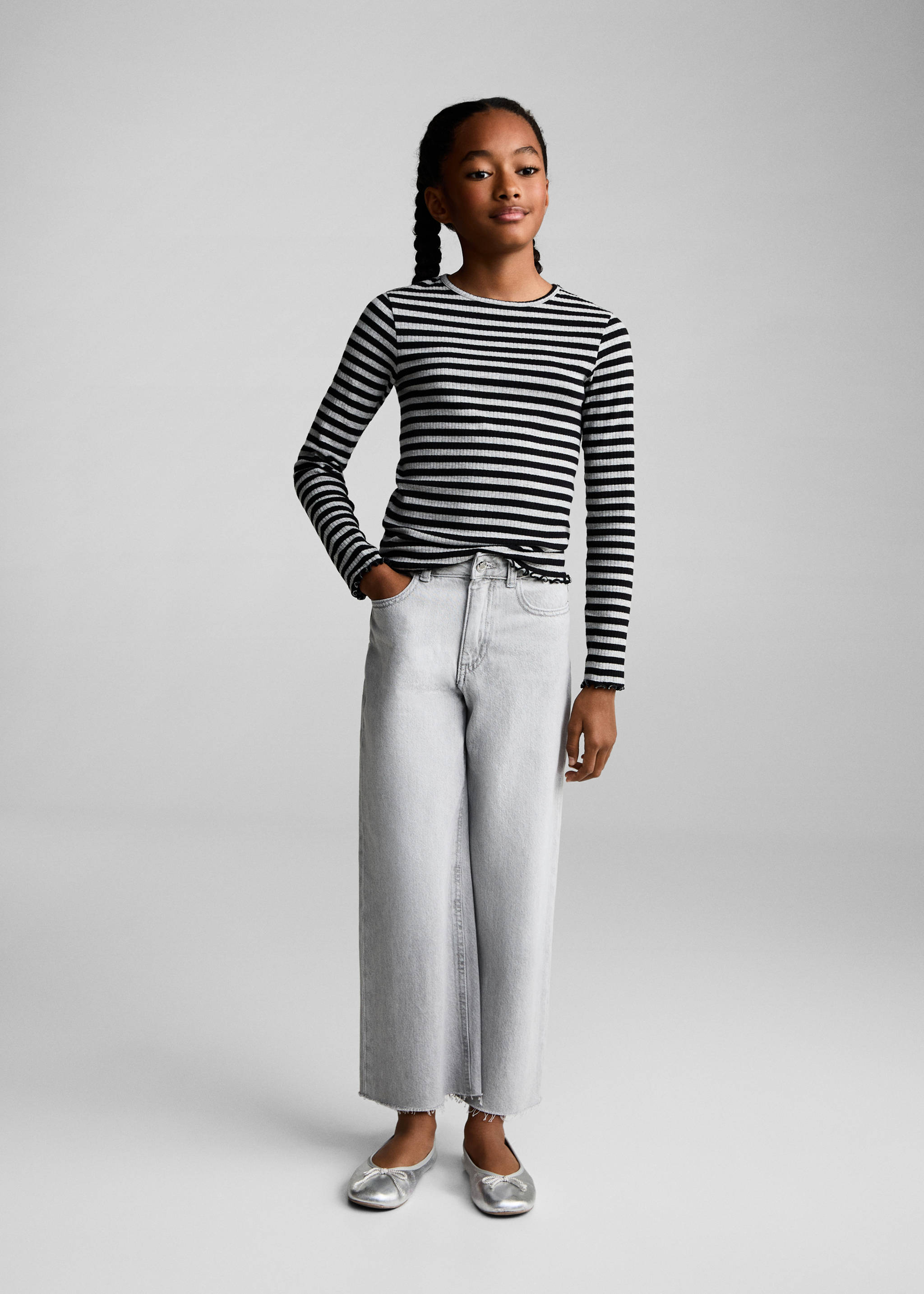 Striped rib T-shirt - General plane