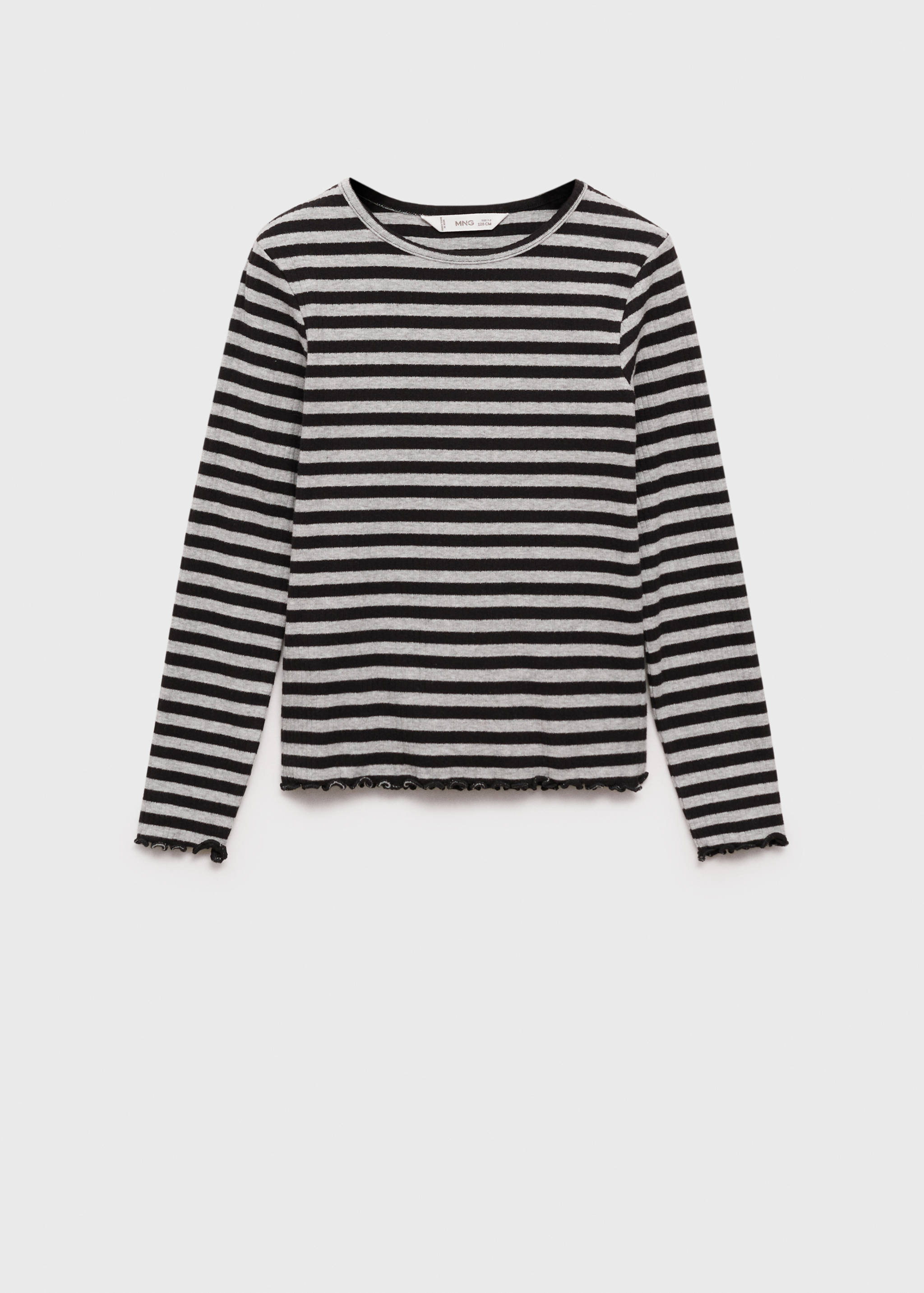Striped rib T-shirt - Article without model