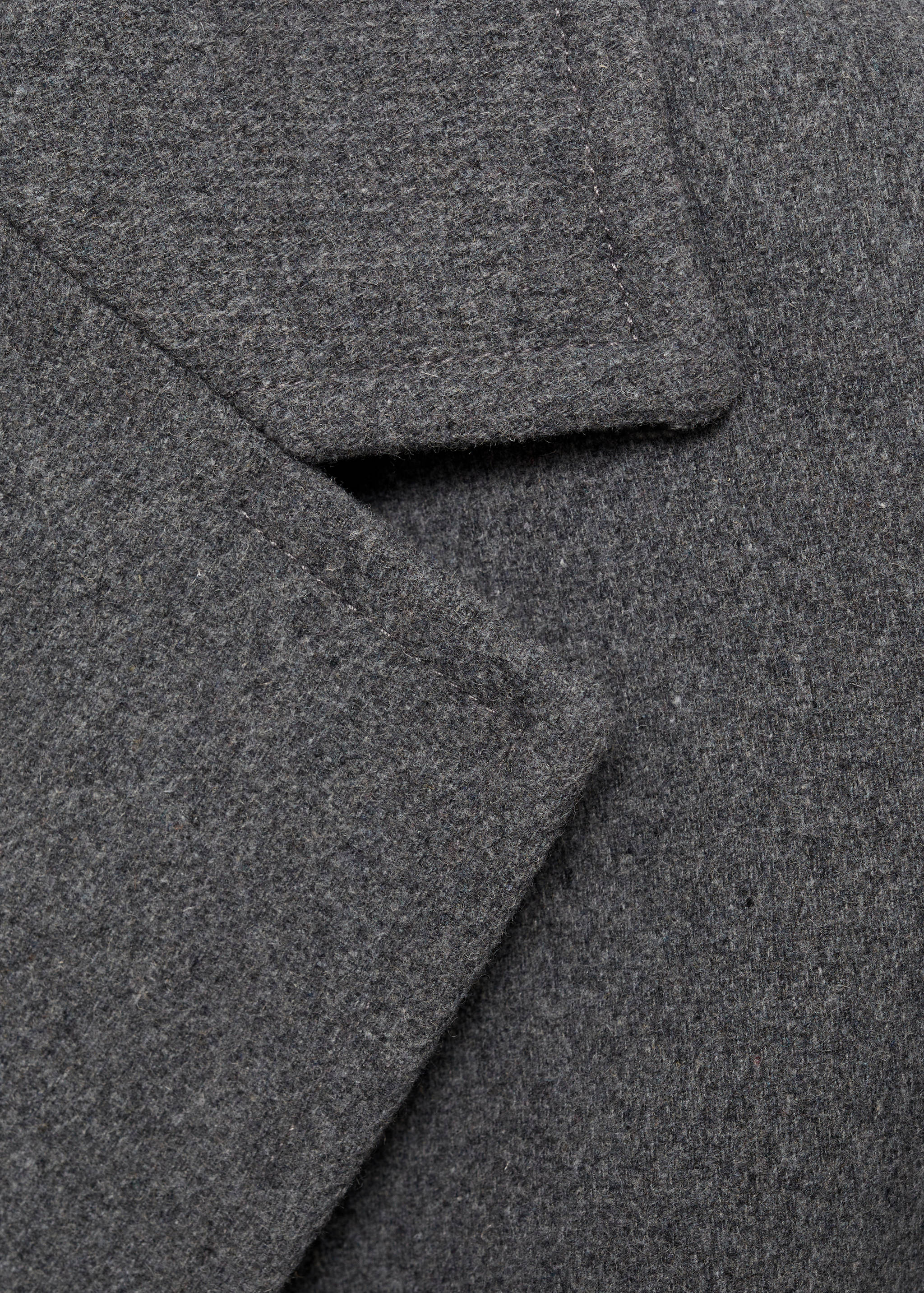 Double-breasted wool midi coat - Details of the article 8