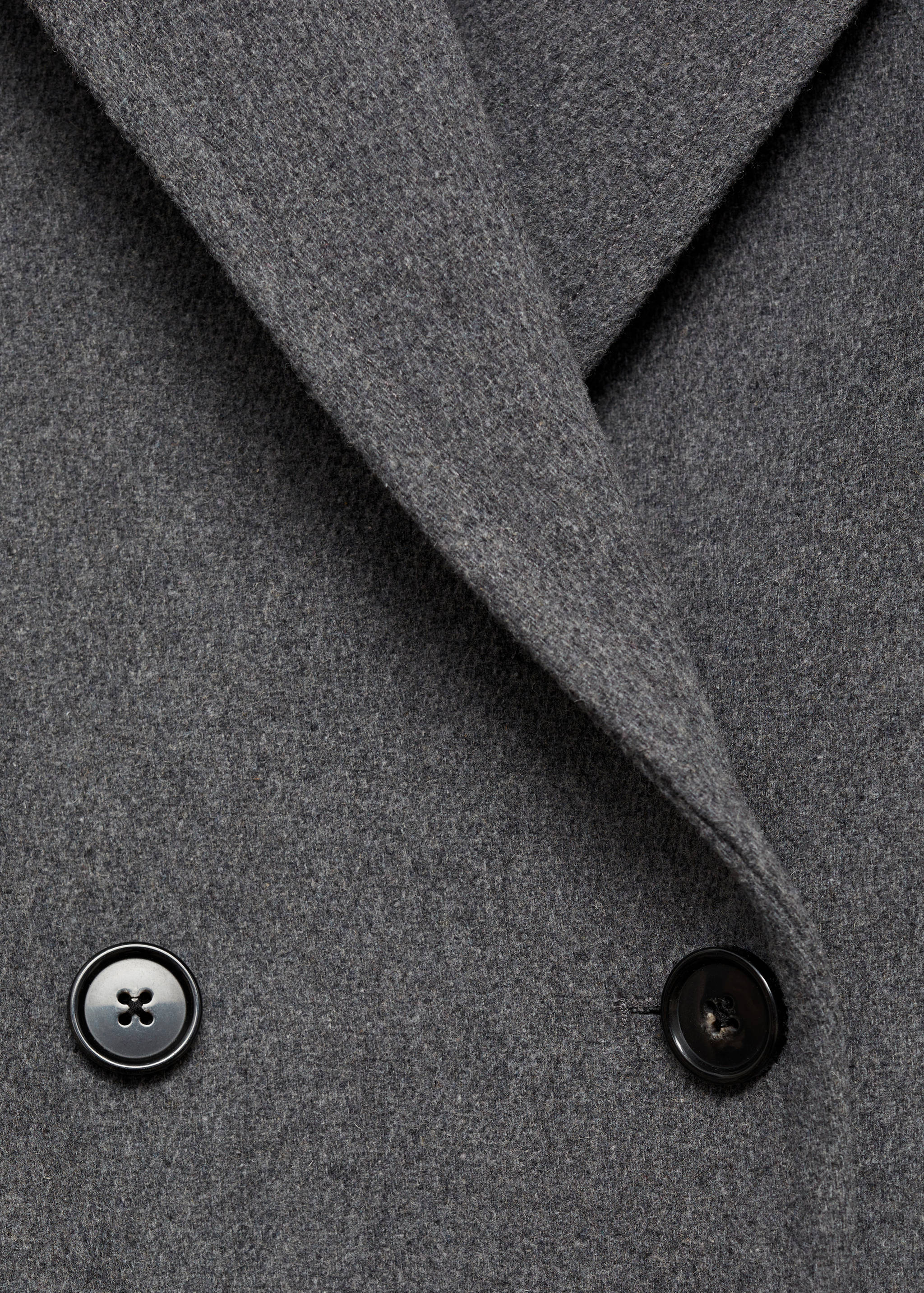 Double-breasted wool midi coat - Details of the article 0