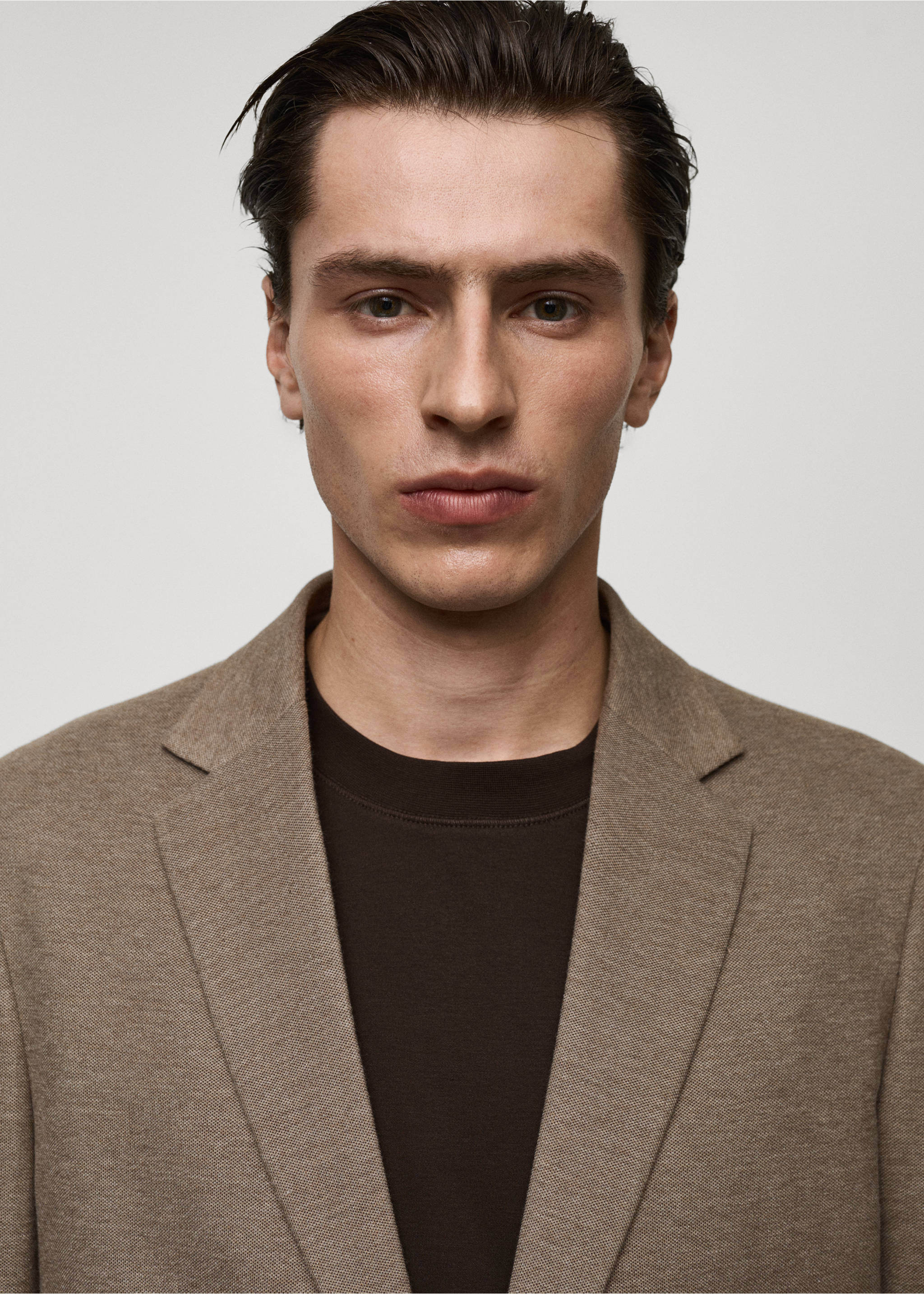 Verner slim fit bomullskavaj - Detaljer om artikeln 1, Mellanbrun. Ref: 87070628-00.