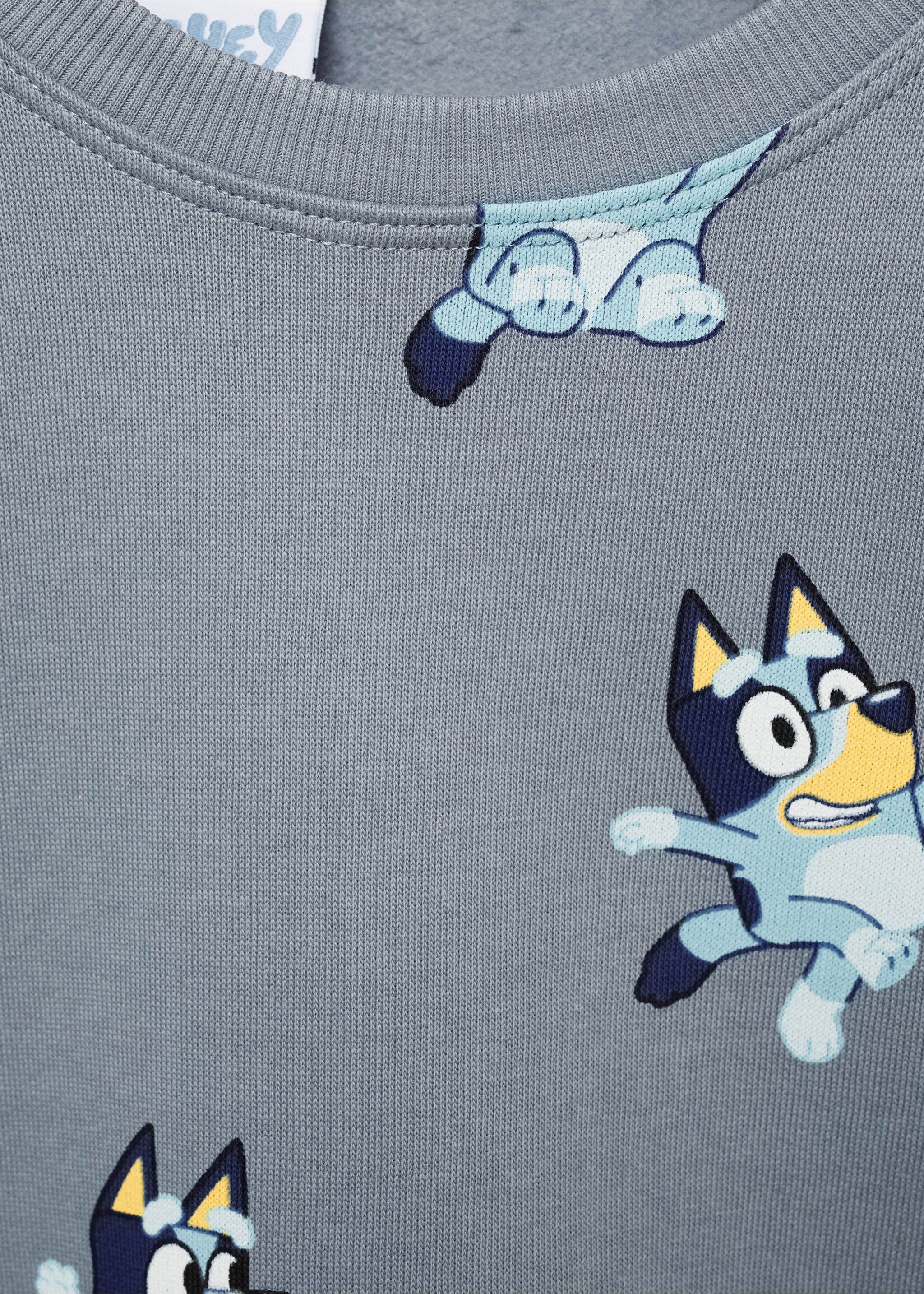 Hanorac cu print Bluey - Detaliu al articolului 8, Albastru. Ref: 87070631-00.