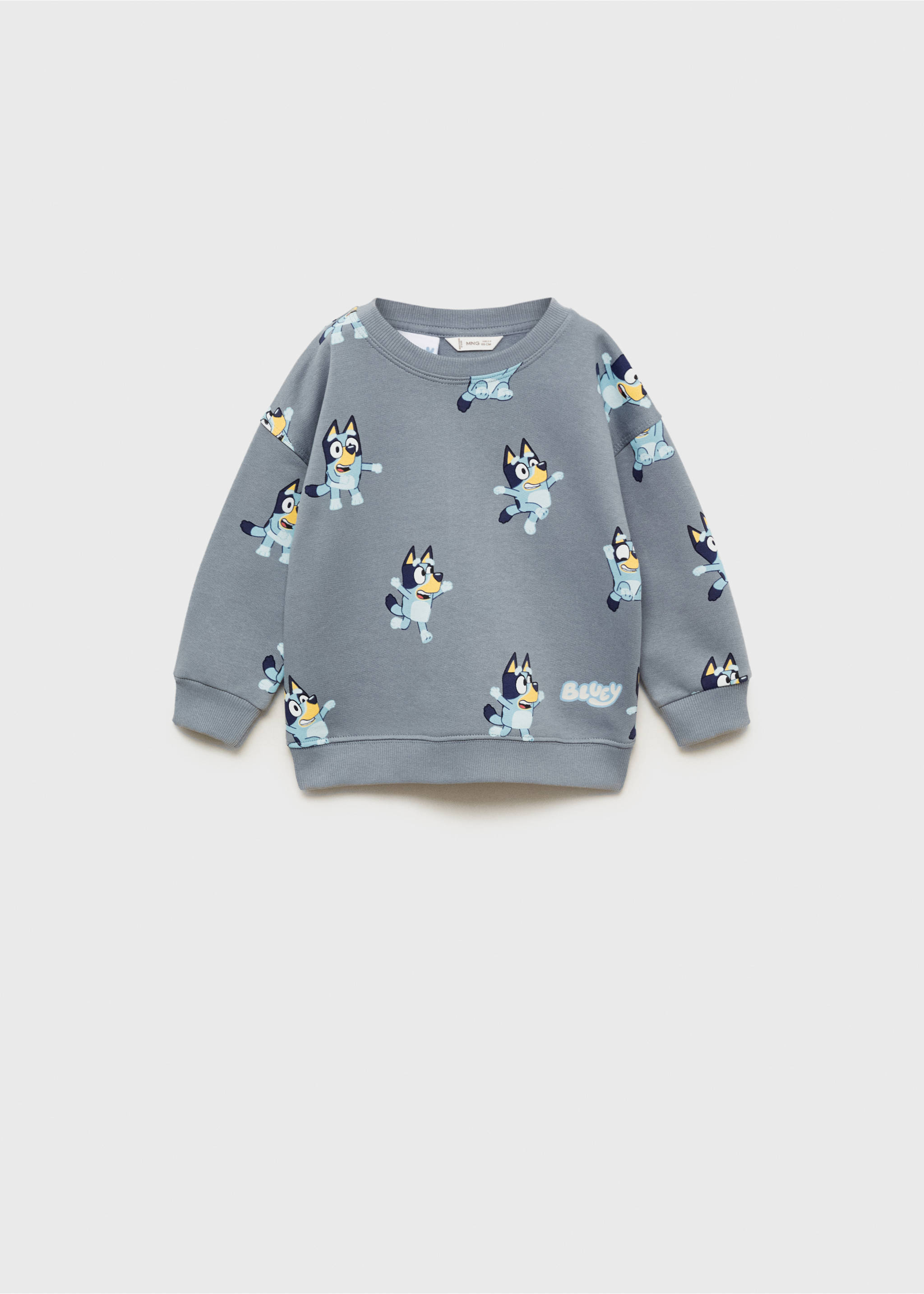 Sweatshirt mit Bluey-Print - Artikel ohne Model, Blau. Ref: 87070631-00.