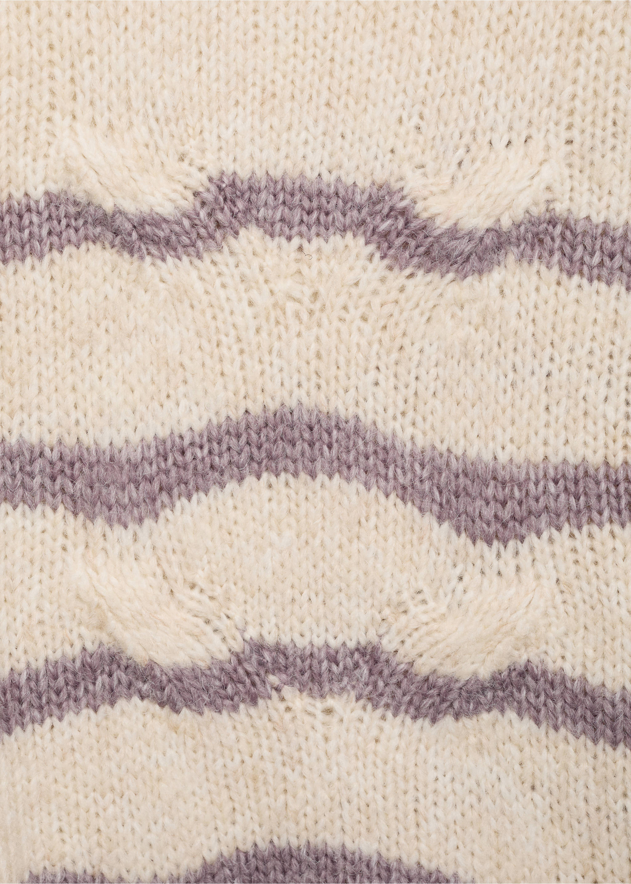 Oversized striped sweater - Details of the article 8, Off White. Ref: 87070632-00.