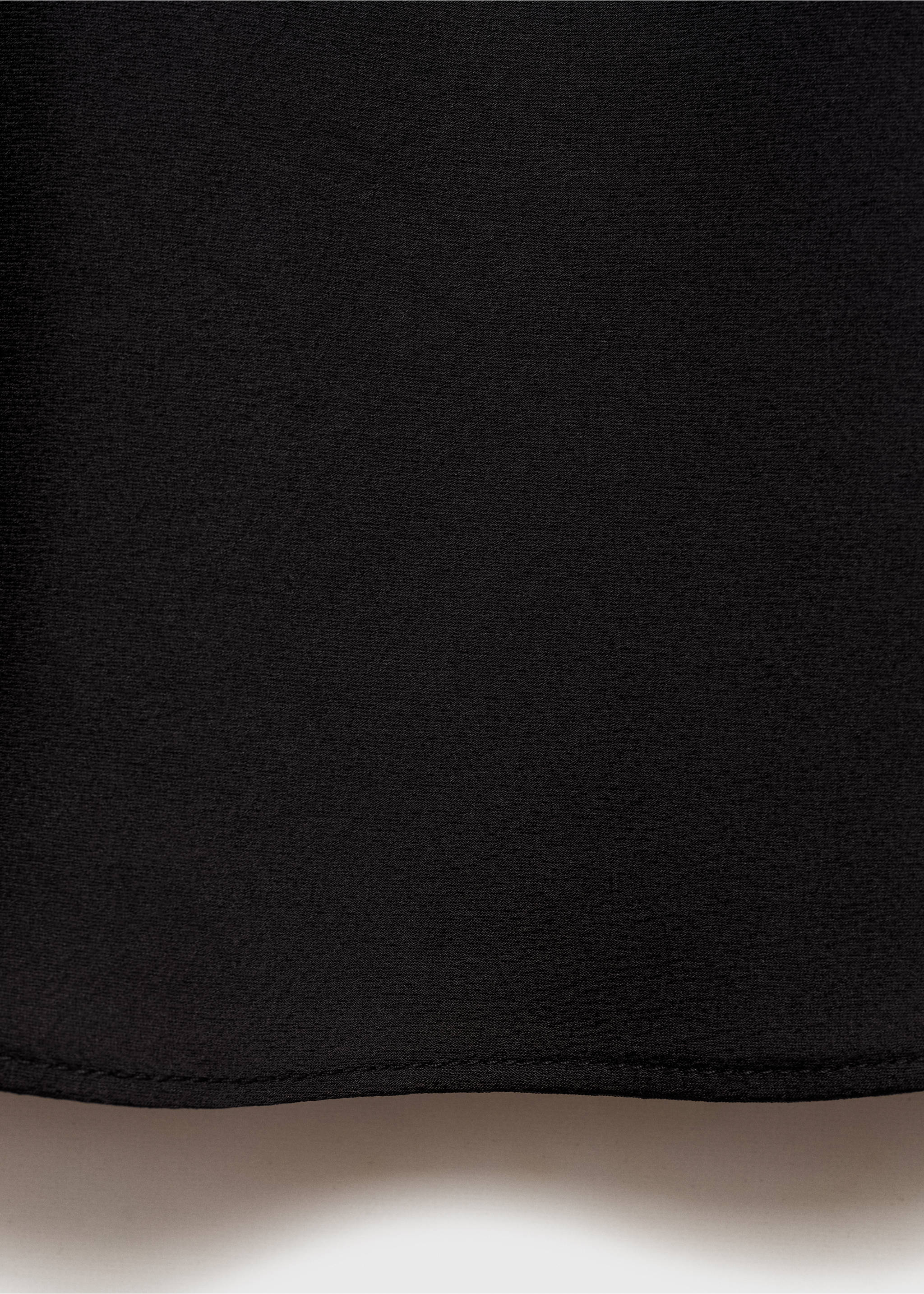Satin top with thin straps - Details of the article 0, Black. Ref: 87070633-00.