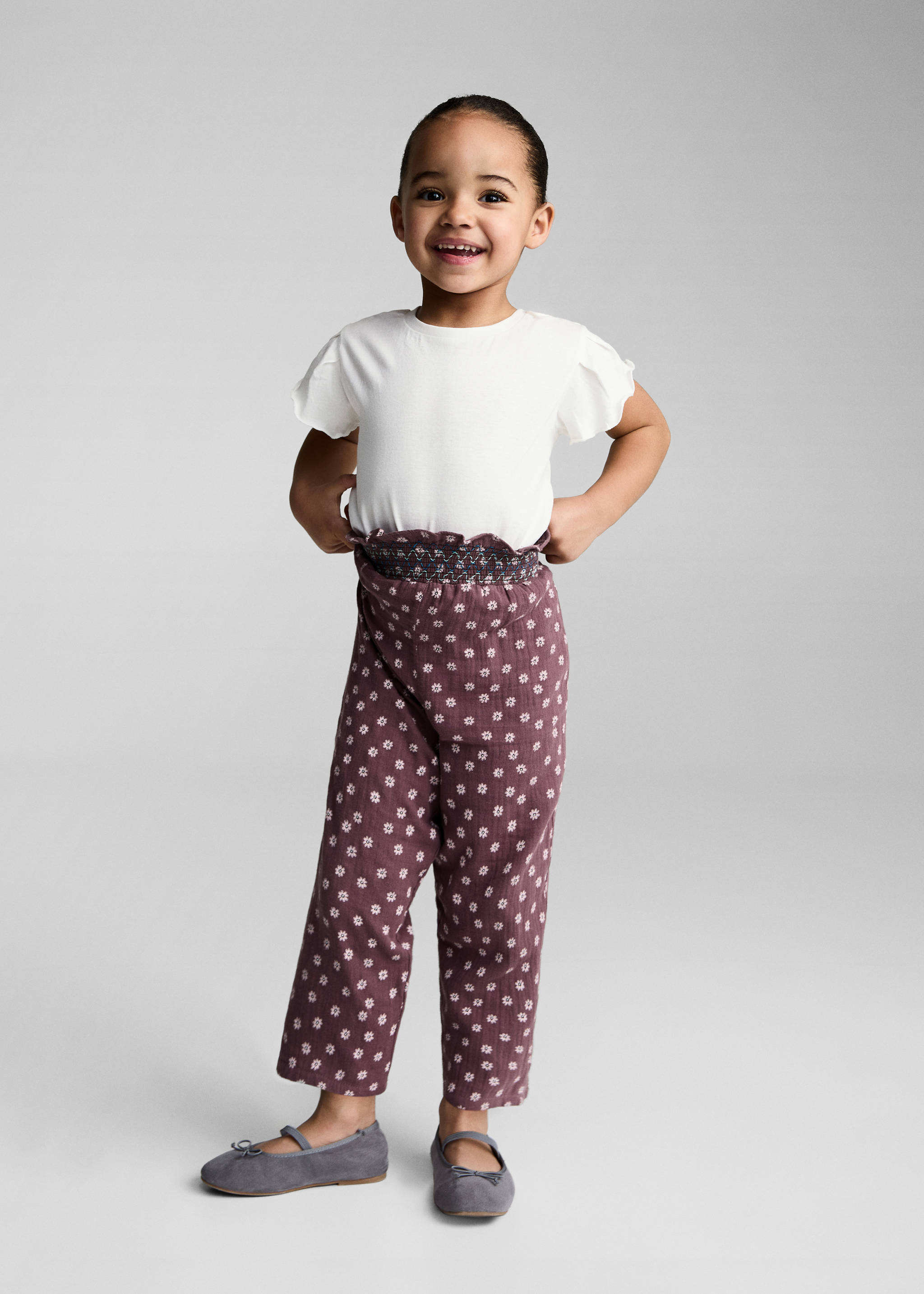 Printed cotton pants - General plane