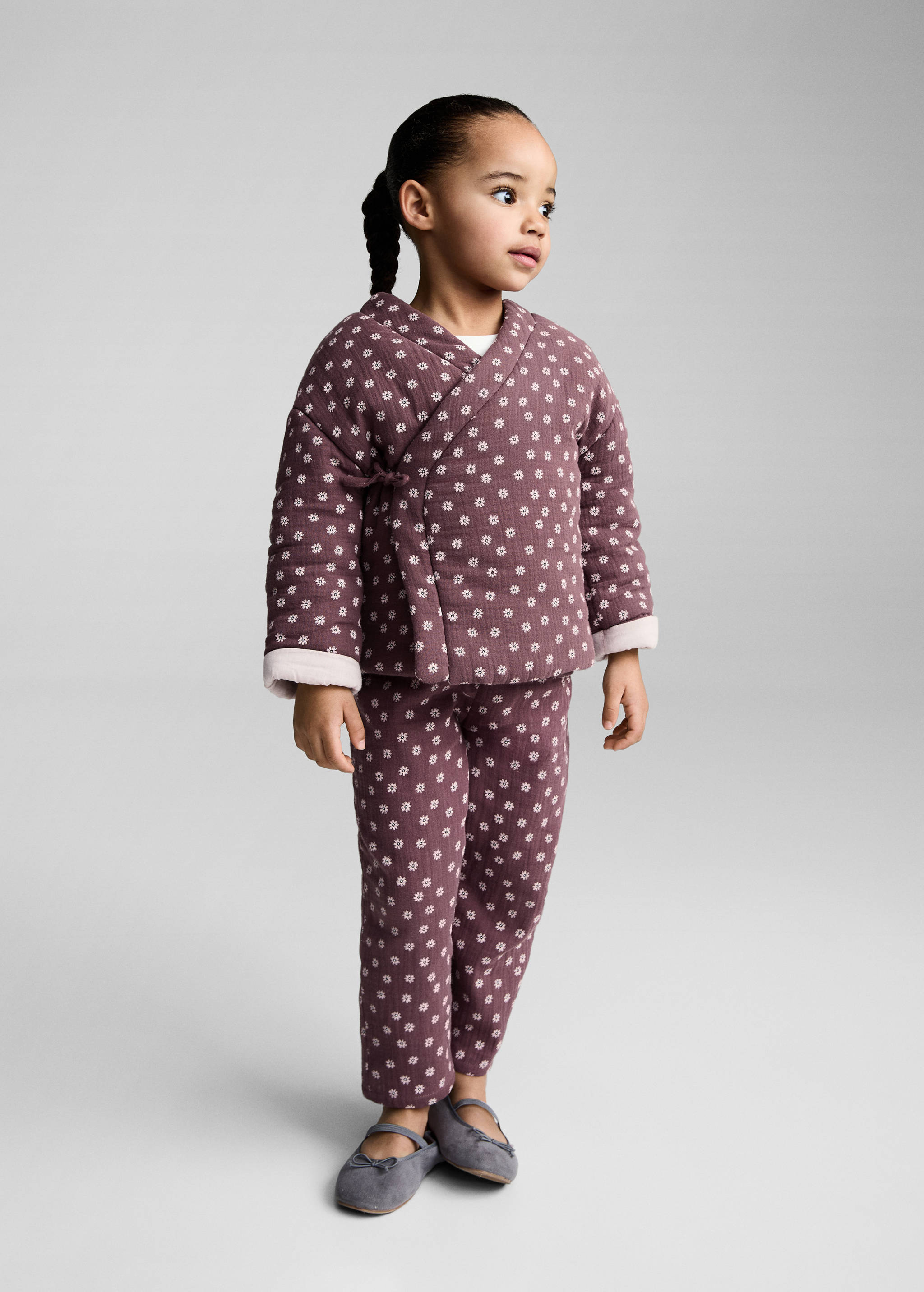 Printed cotton pants - Medium plane