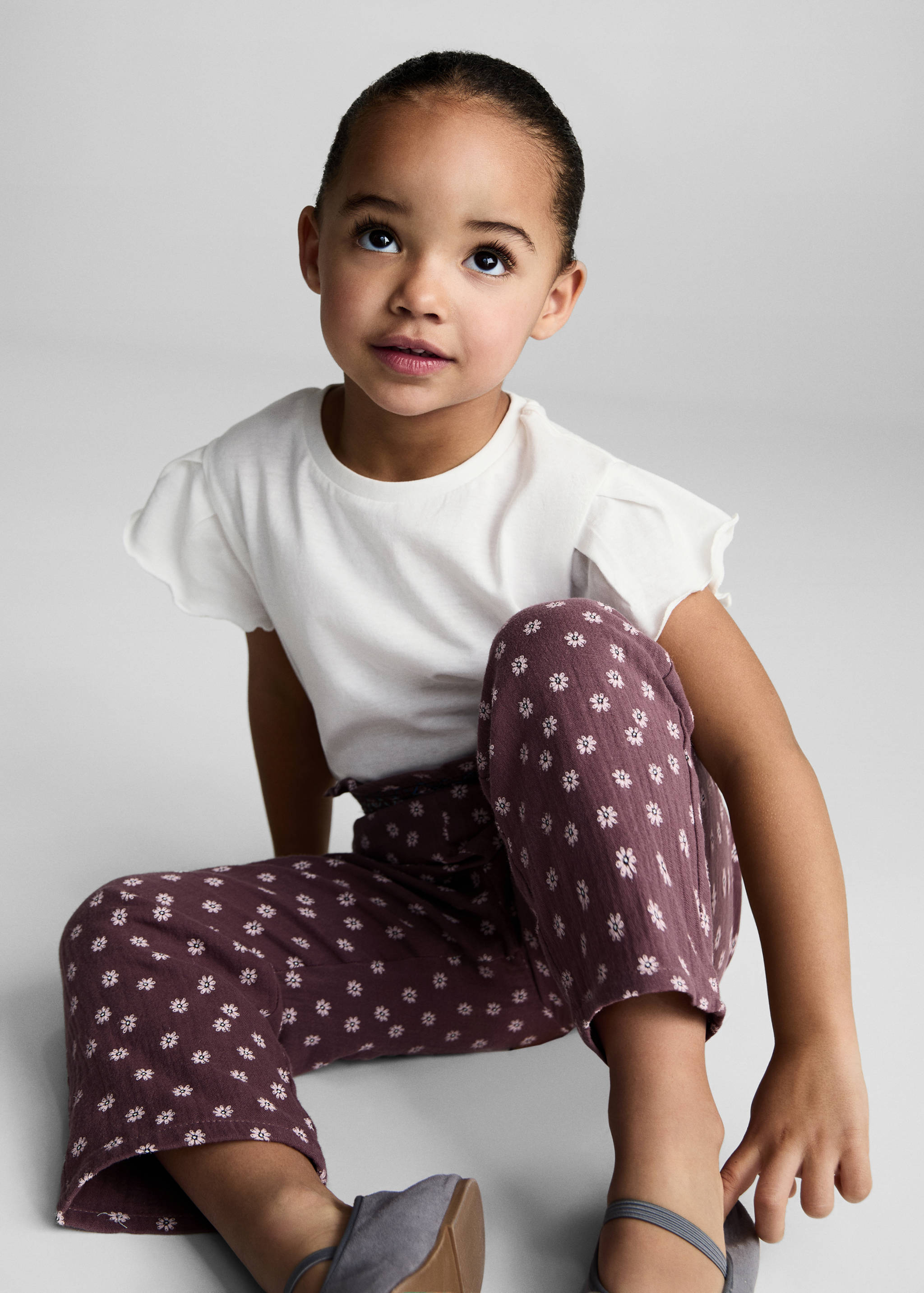 Printed cotton pants - Details of the article 1