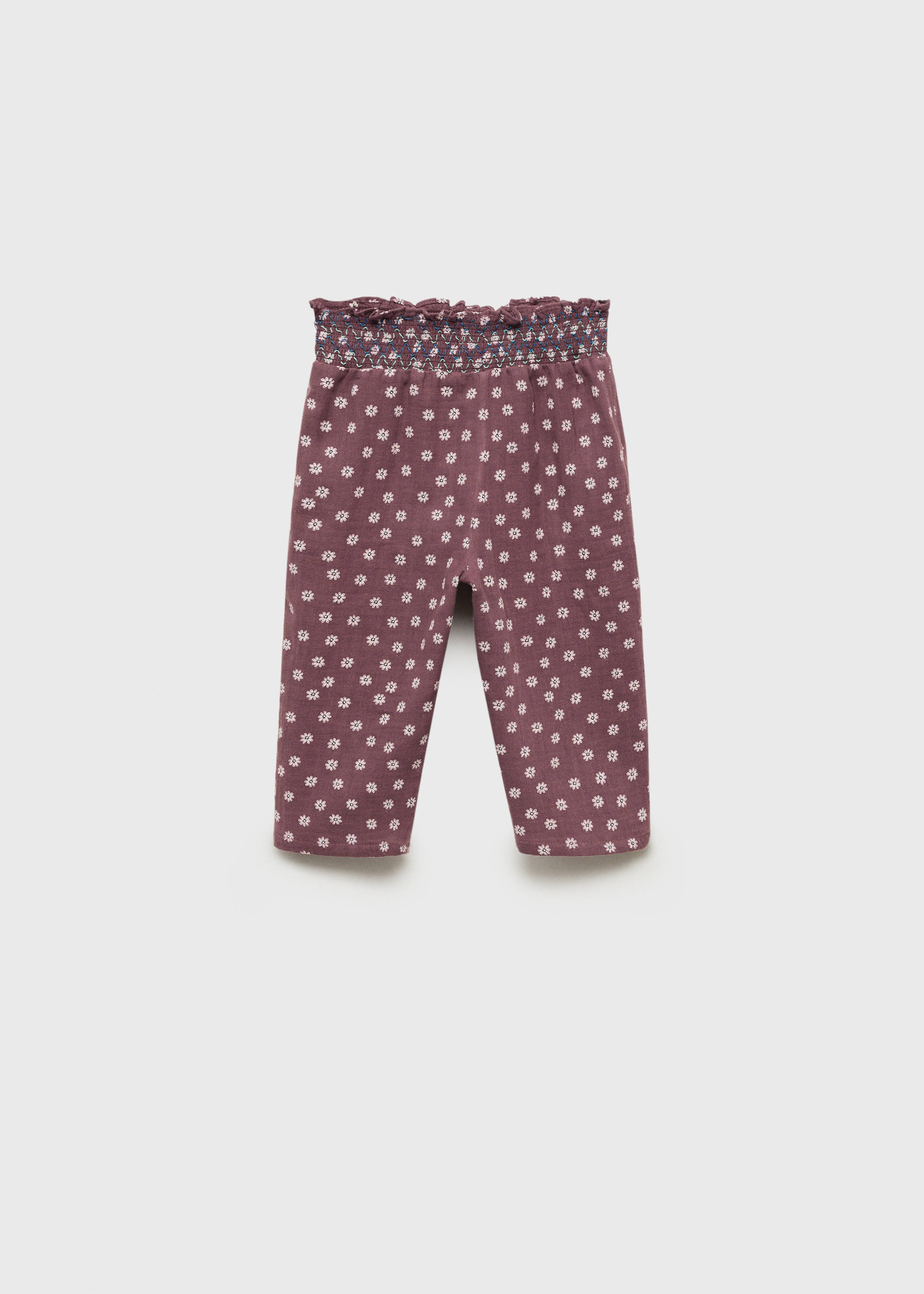 Printed cotton pants - Reverse of the article