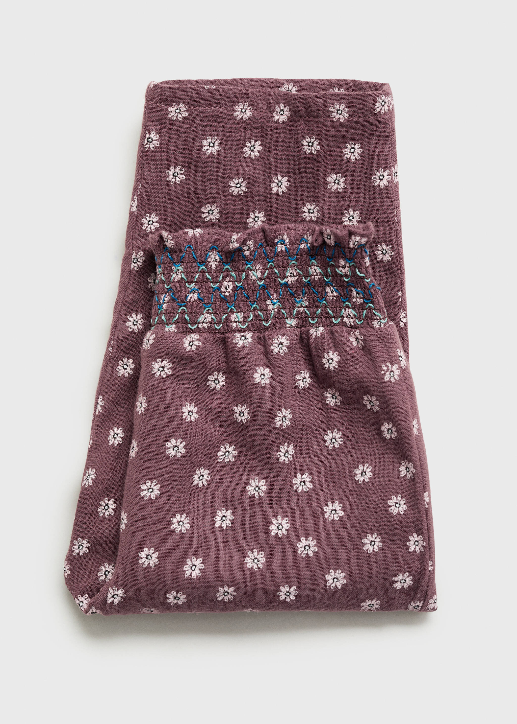 Printed cotton pants - Details of the article 0