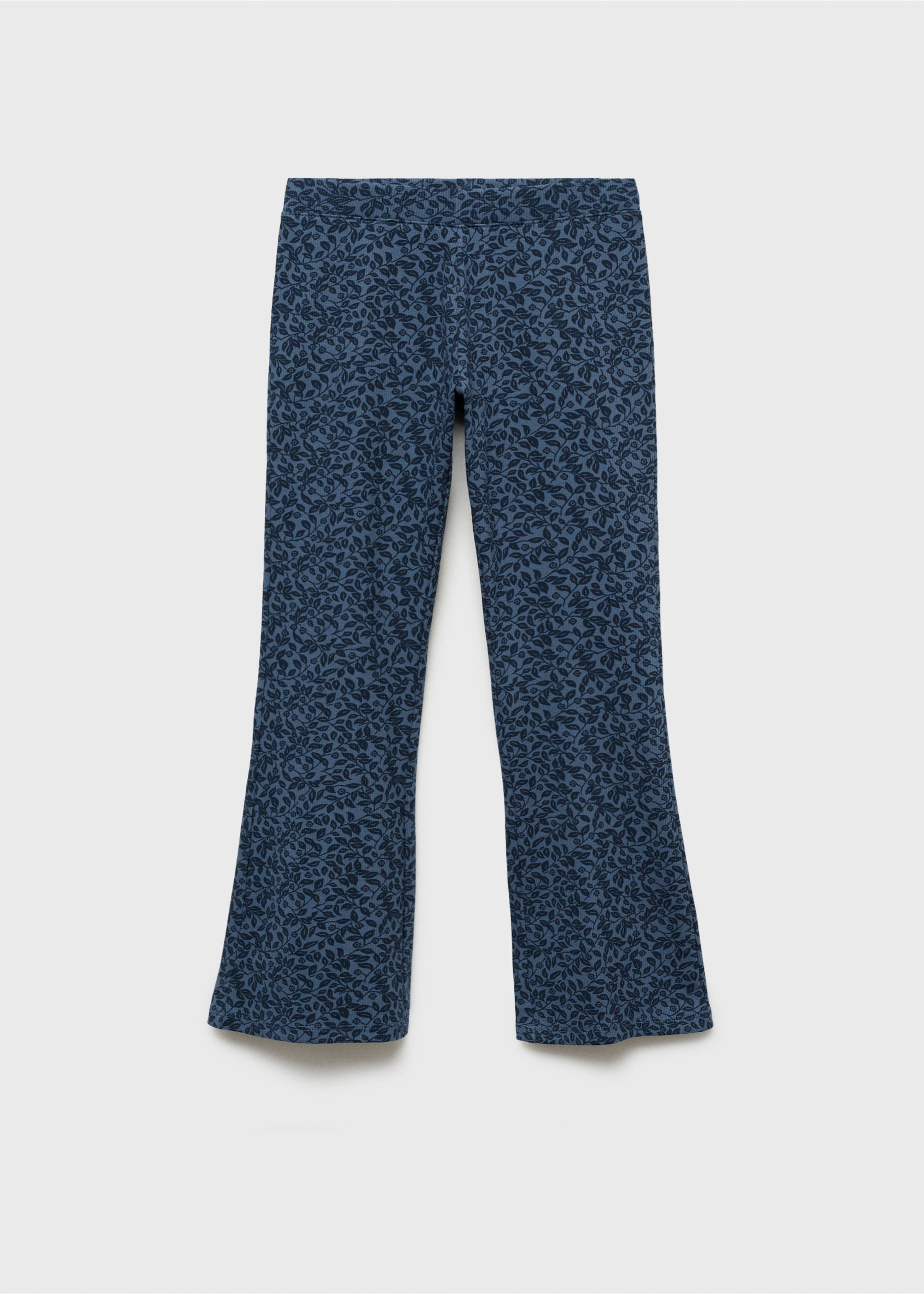 Printed flared leggings - Article without model, Blue. Ref: 87070635-00.