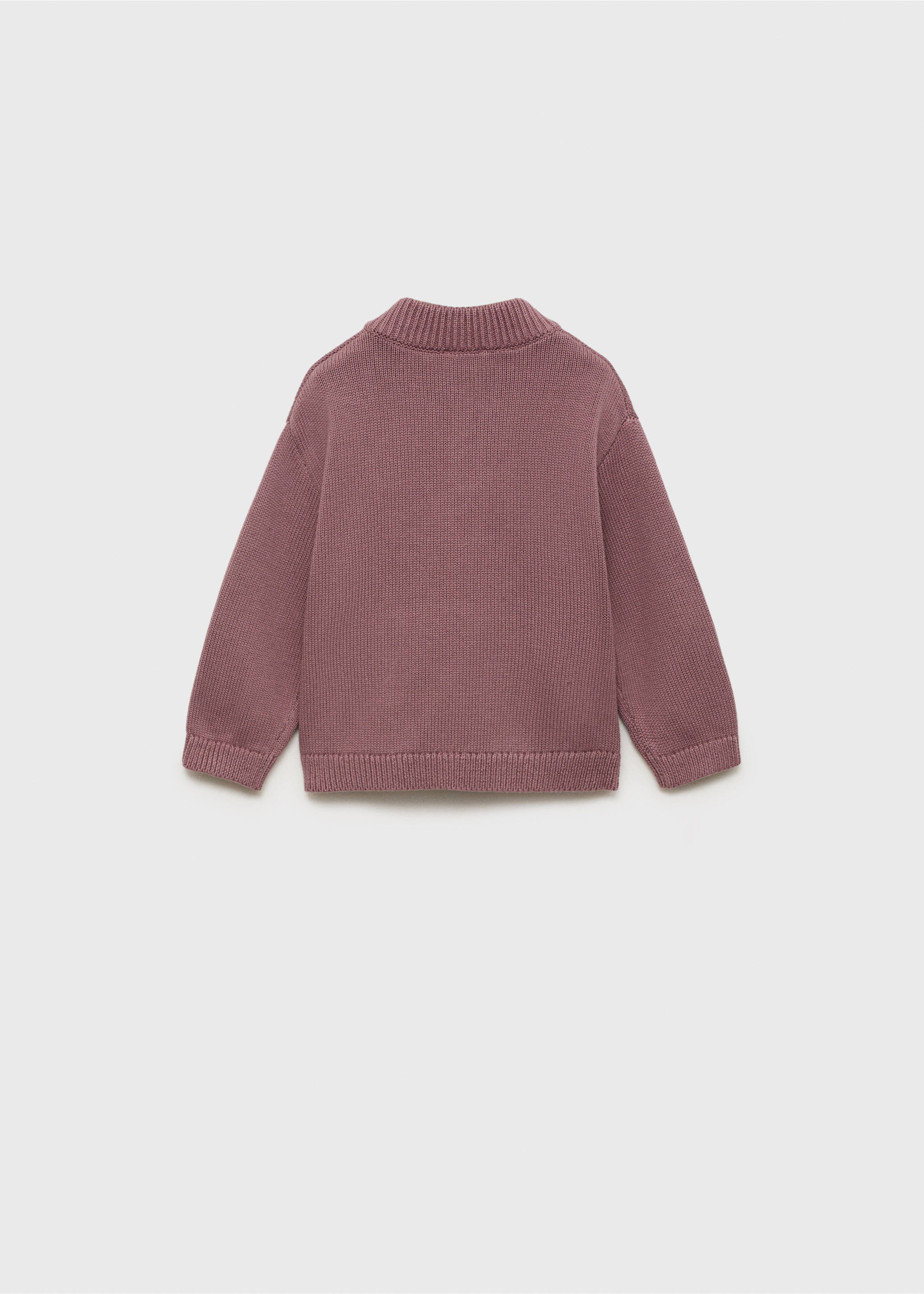 Svetr s klokaní kapsou - Zadní strana zboží, Třešeň. Ref: 87070638-00.