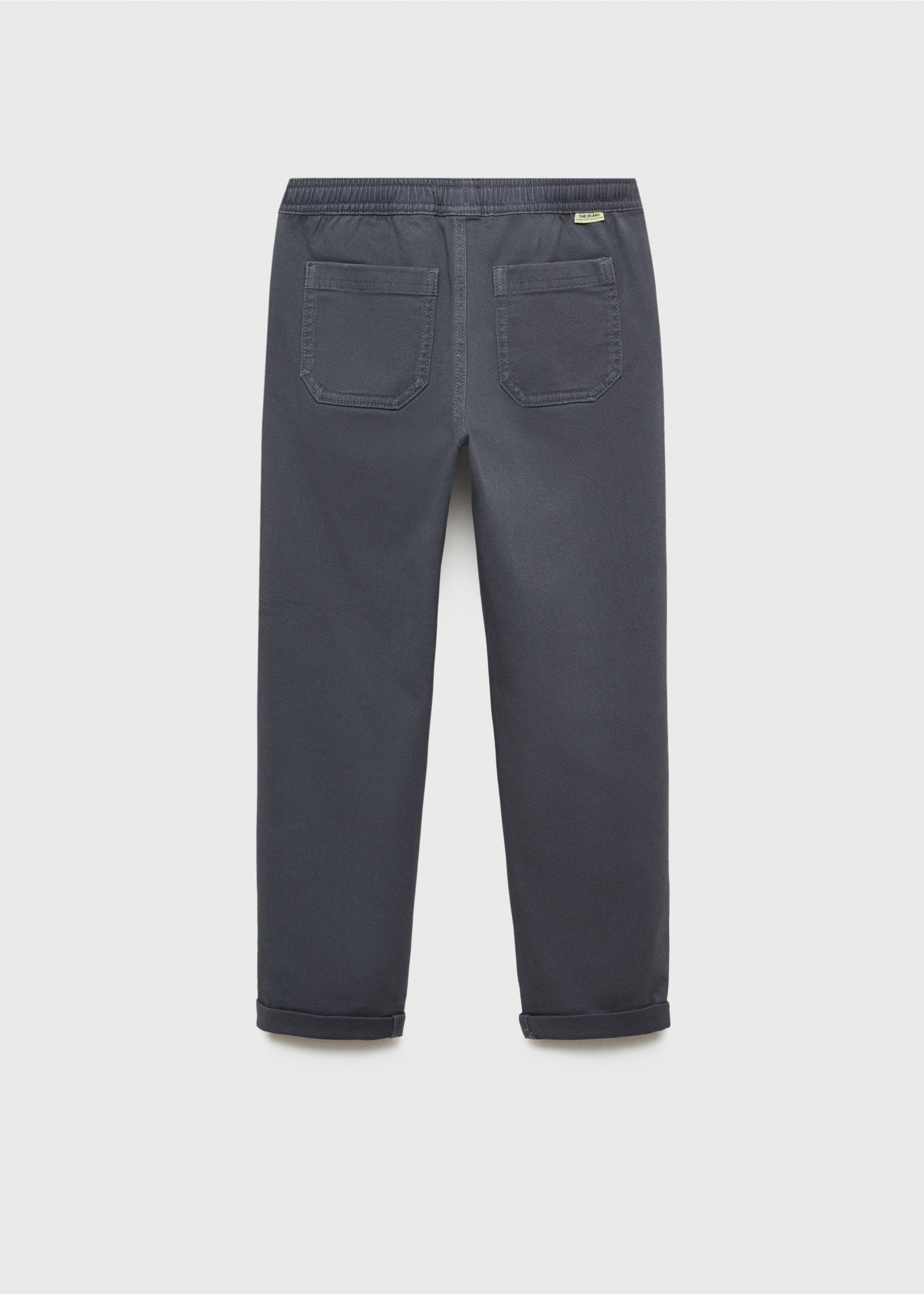Pantalón cintura elástica - Reverso del artículo, Gris antracita. Ref: 87070641-00.