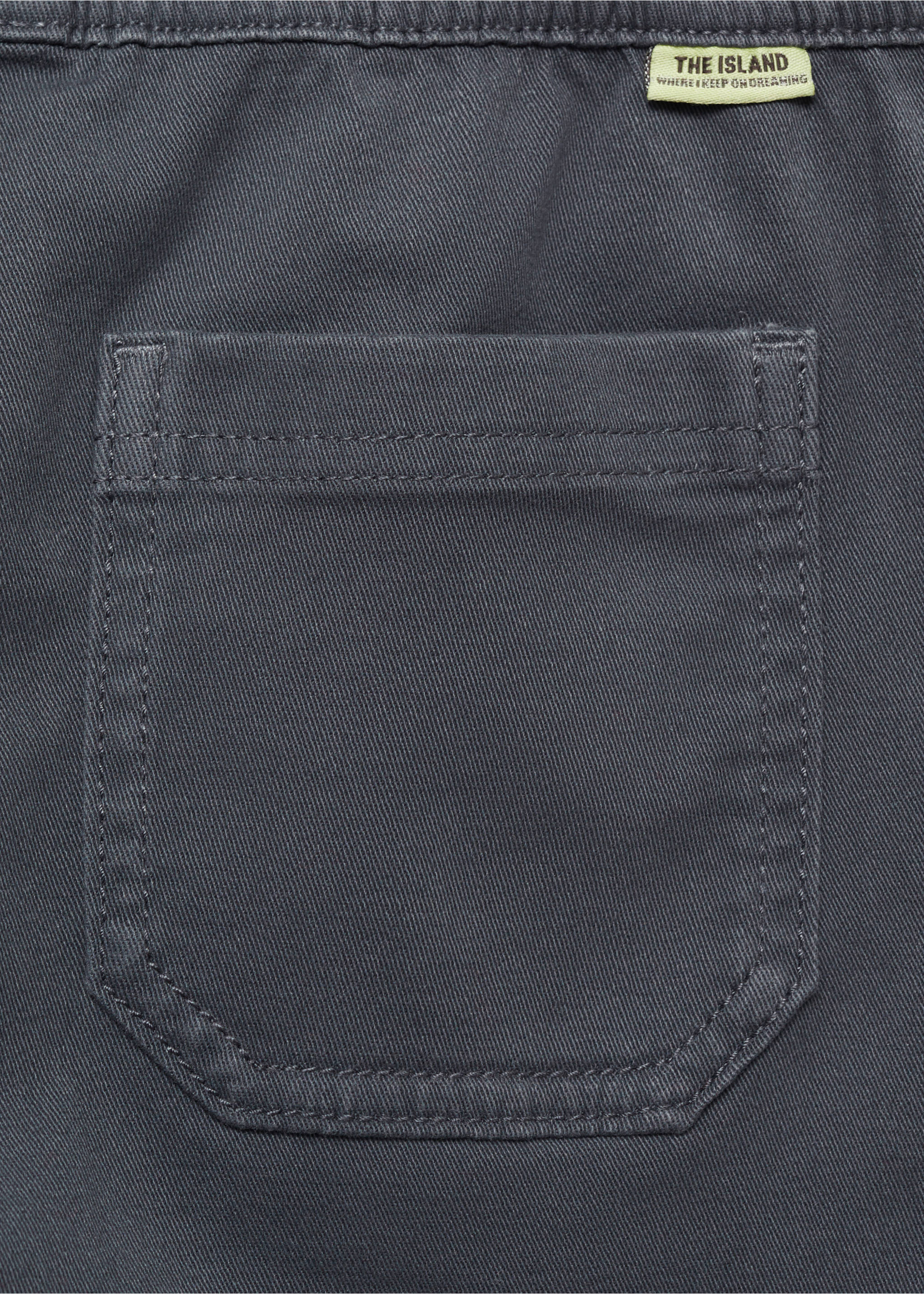 Pantalón cintura elástica - Detalle del artículo 0, Gris antracita. Ref: 87070641-00.
