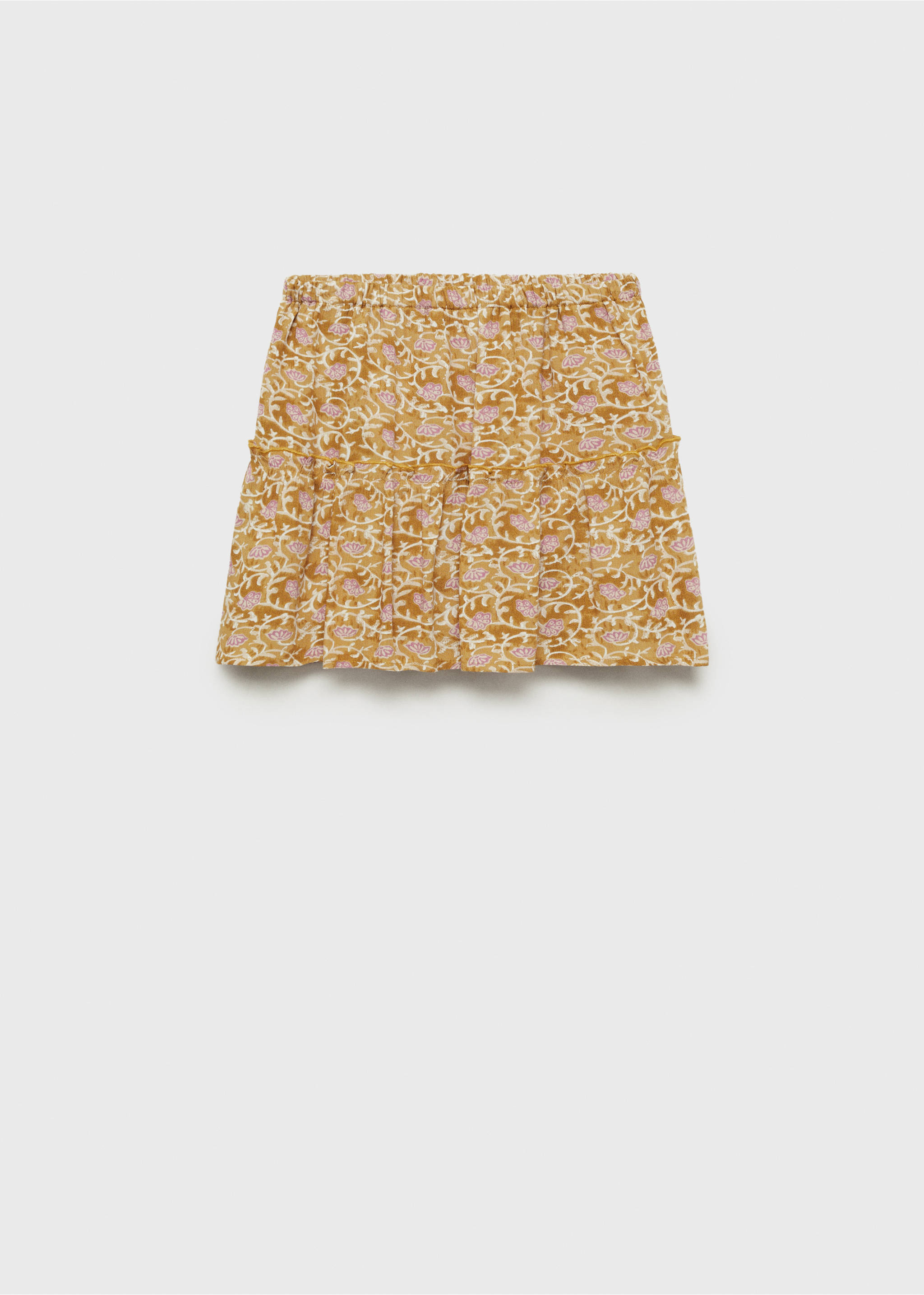 Falda corta vuelo - Artículo sin modelo, Ocre. Ref: 87070646-00.