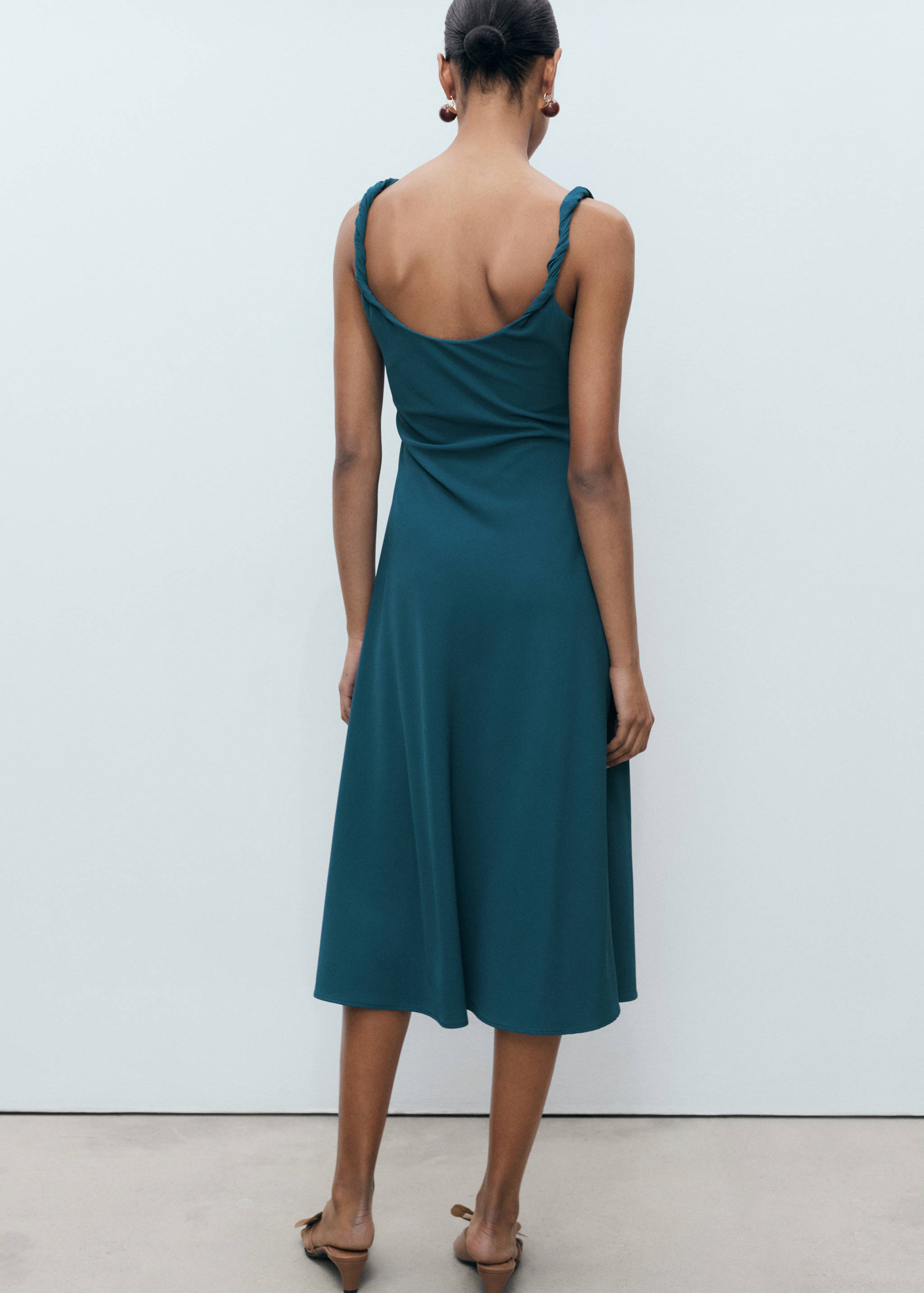 Robe midi froncée - Verso de l’article