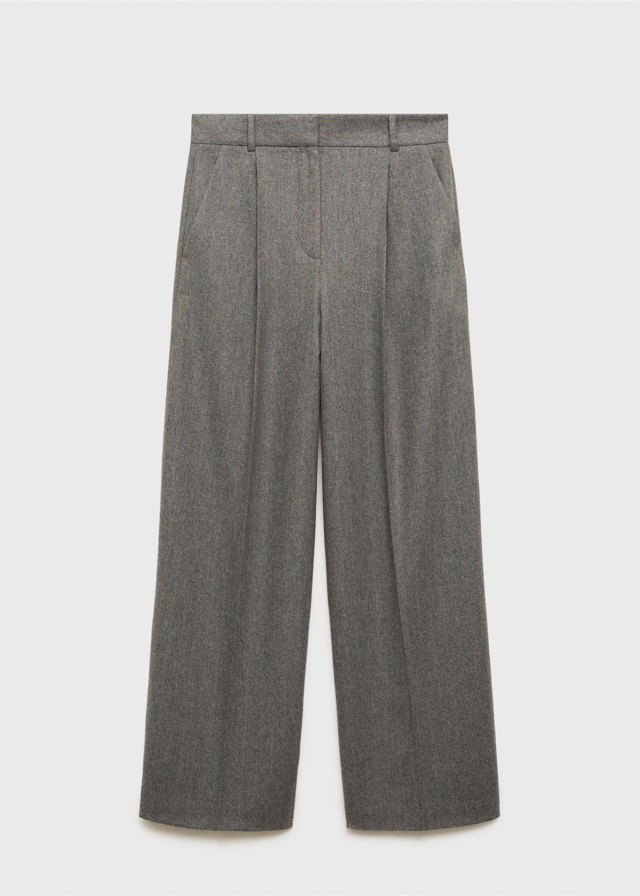 Wool-blend suit trousers - Article without model, Grey. Ref: 87070653-00.