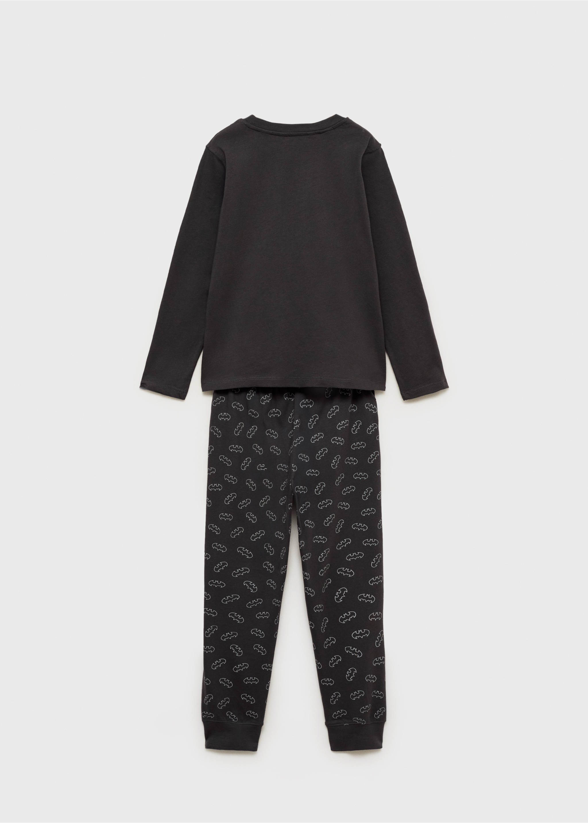 Long Batman pyjamas - Reverse of the article, Charcoal. Ref: 87071047-00.