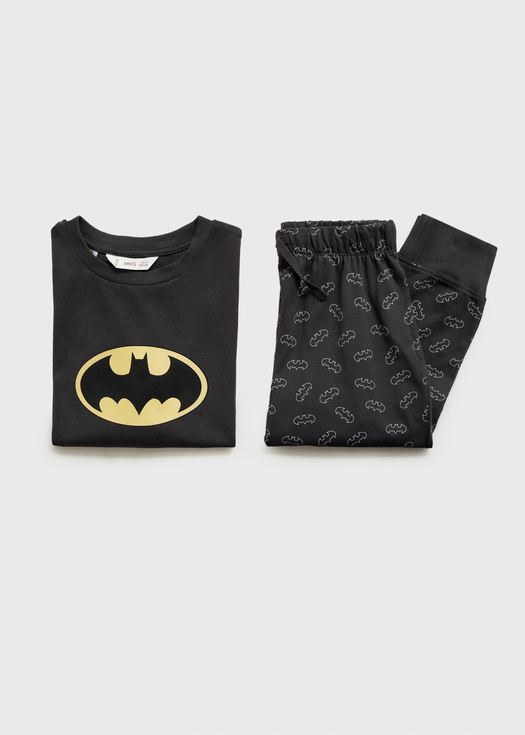 Long Batman pyjamas - Details of the article 0, Charcoal. Ref: 87071047-00.