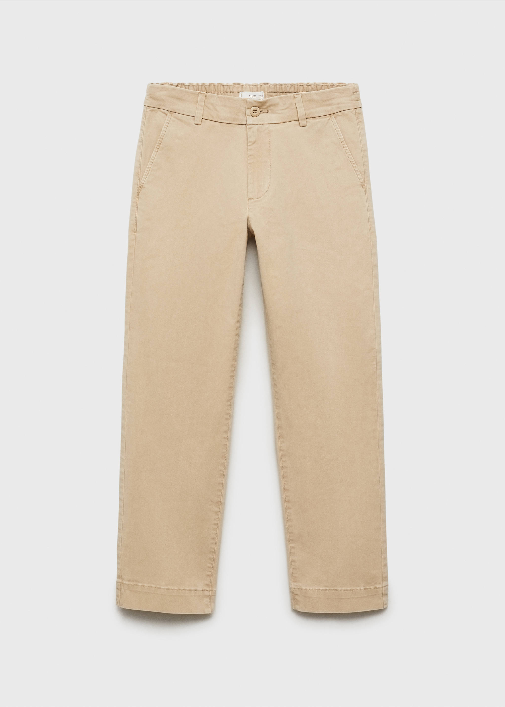 Straight-fit chino - Artikel zonder model, Zand. Ref: 87071053-00.