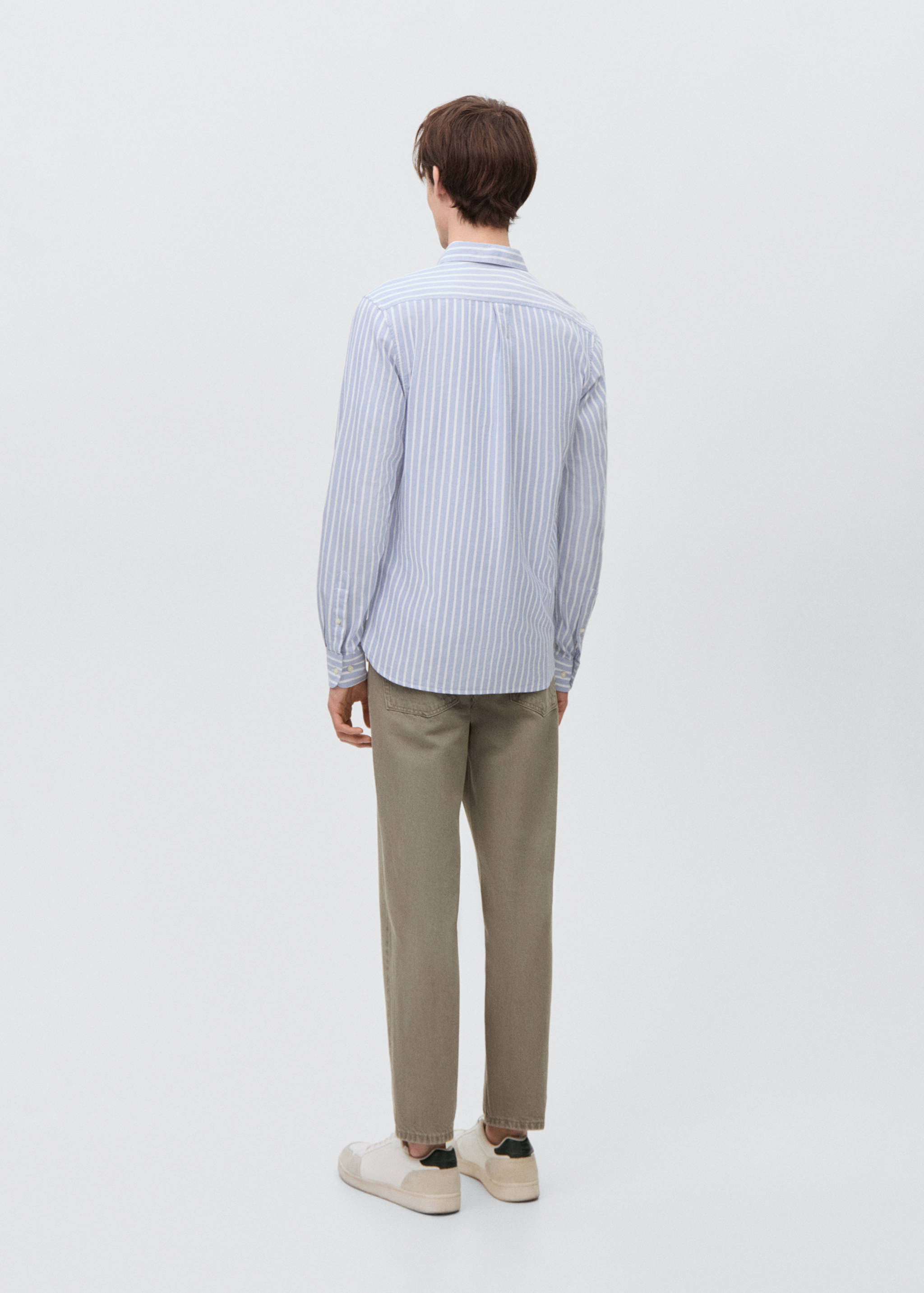Gestreiftes Oxford-Hemd - Rückseite des Artikels
