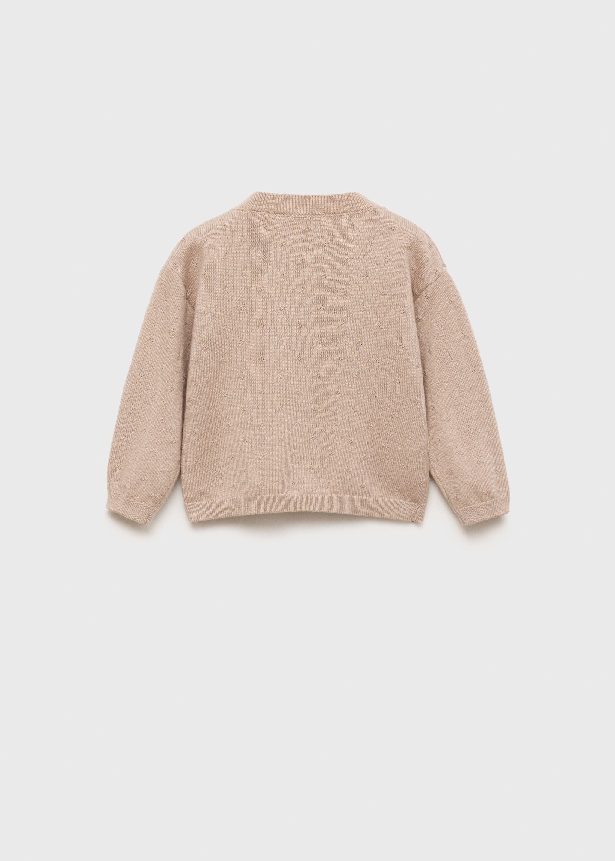 Button knit cardigan - Reverse of the article