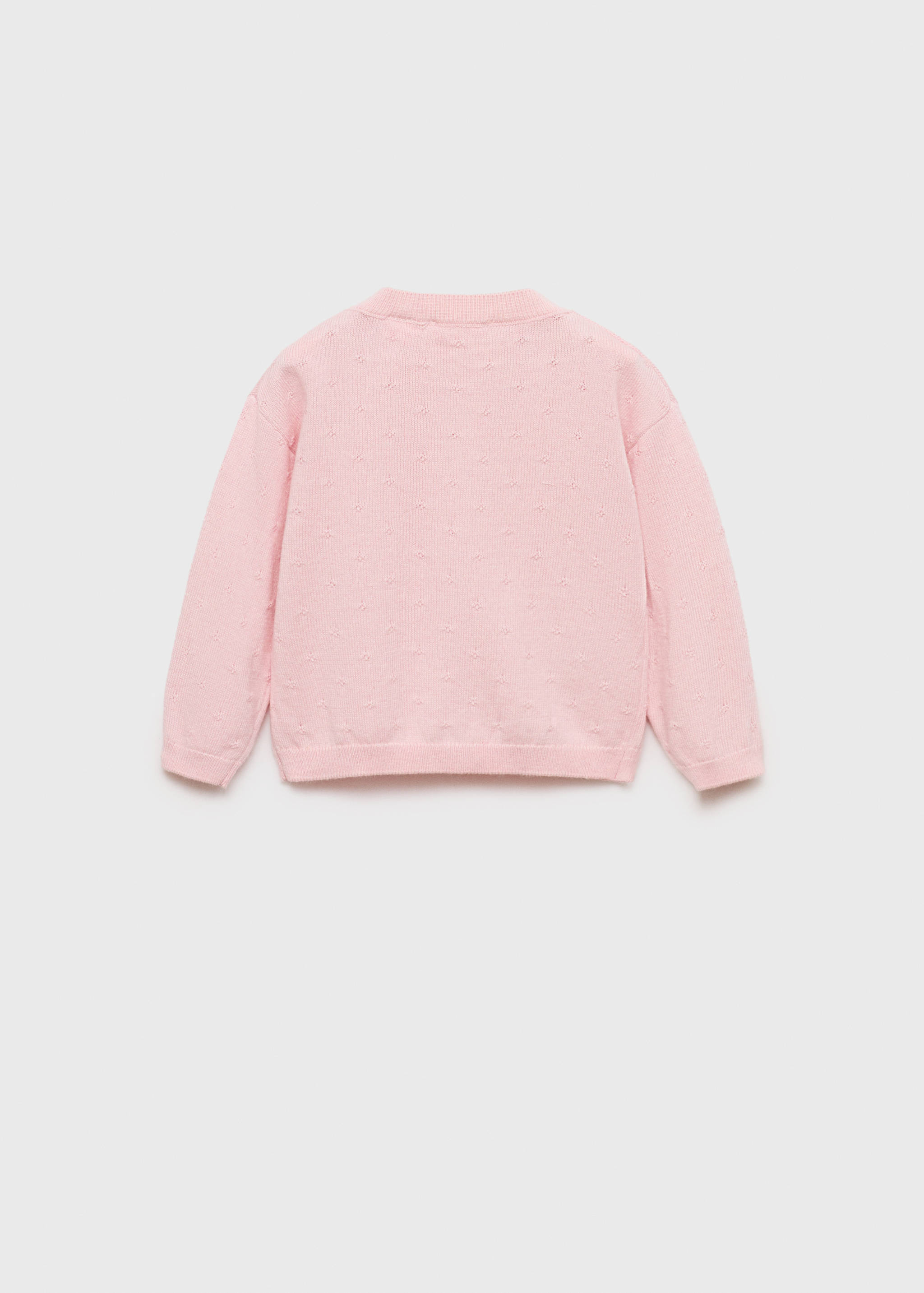 Button knit cardigan - Reverse of the article