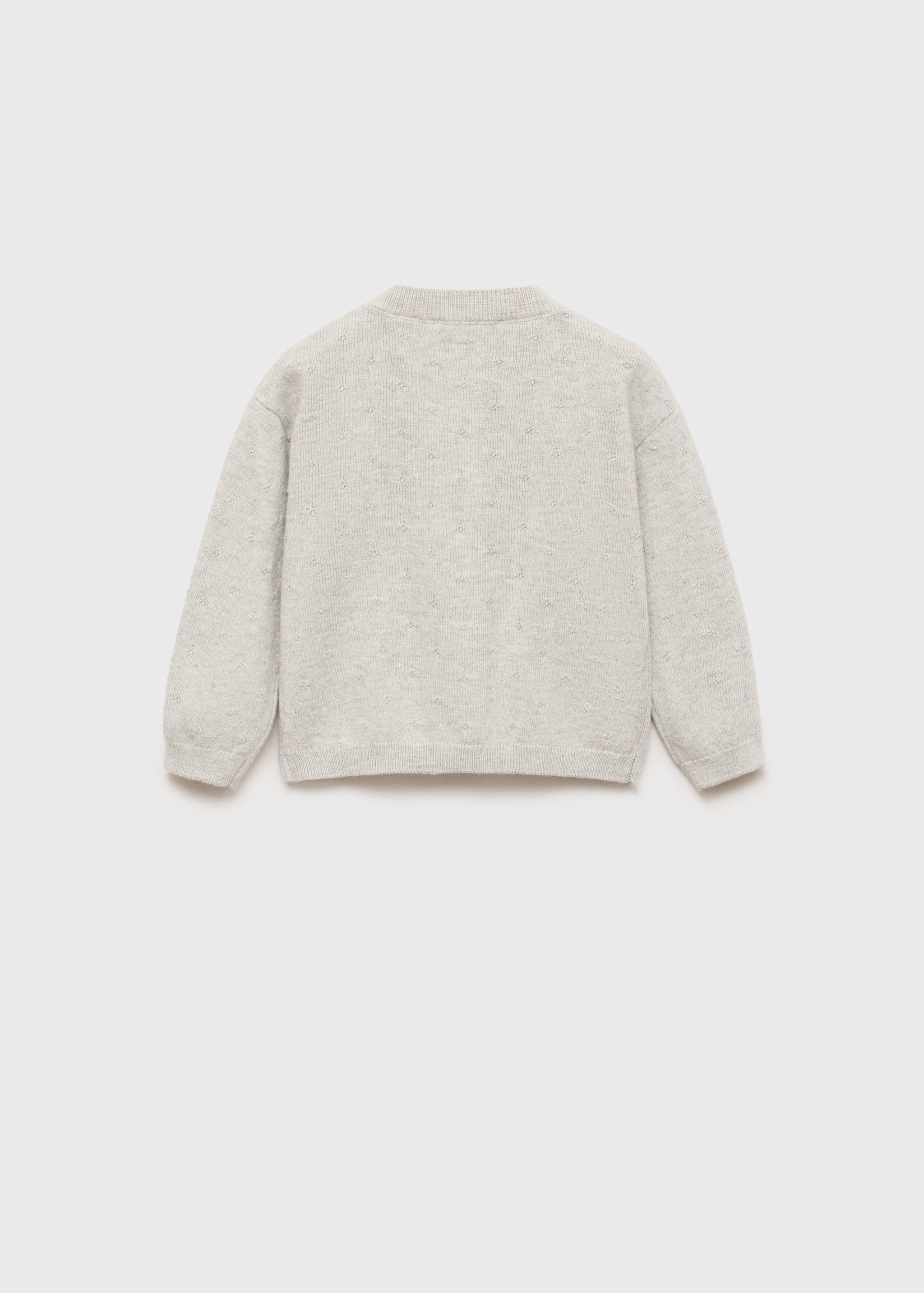 Button knit cardigan - Reverse of the article