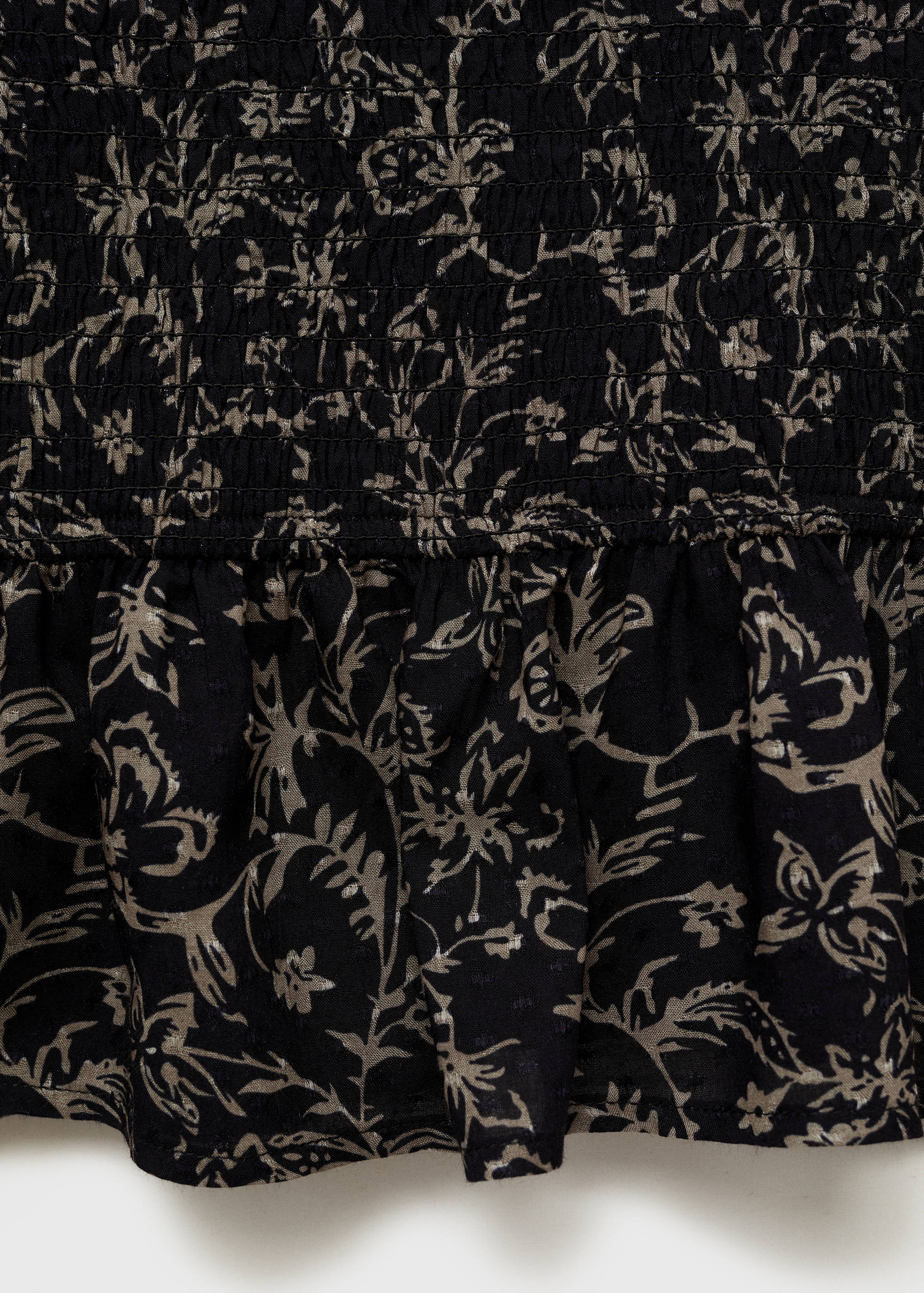 Gathered skirt with ruffle - Details of the article 0