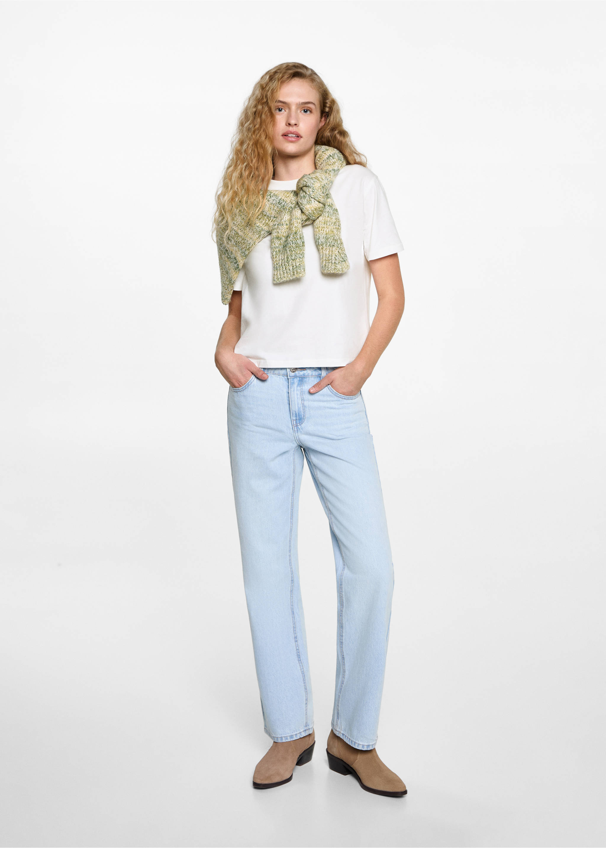 Basic crop top - General plane, Off White. Ref: 87071514-00.
