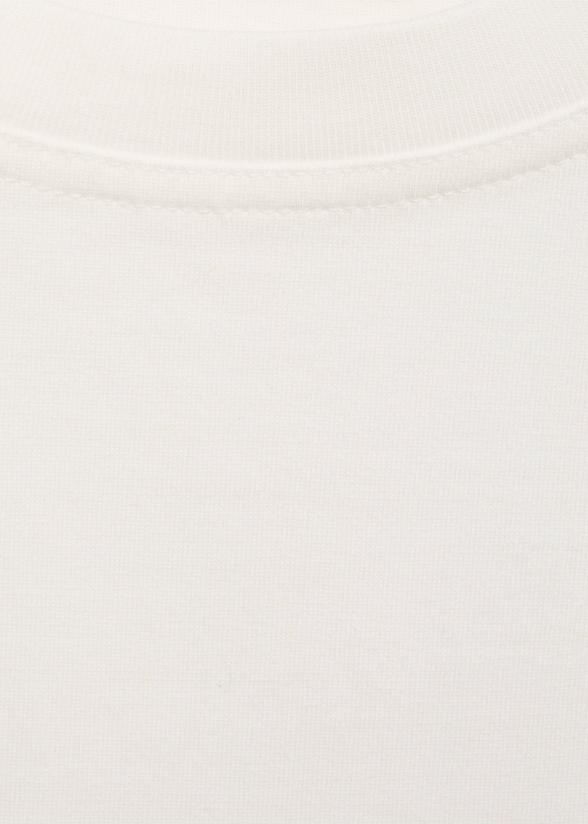 Basic crop top - Details of the article 8, Off White. Ref: 87071514-00.