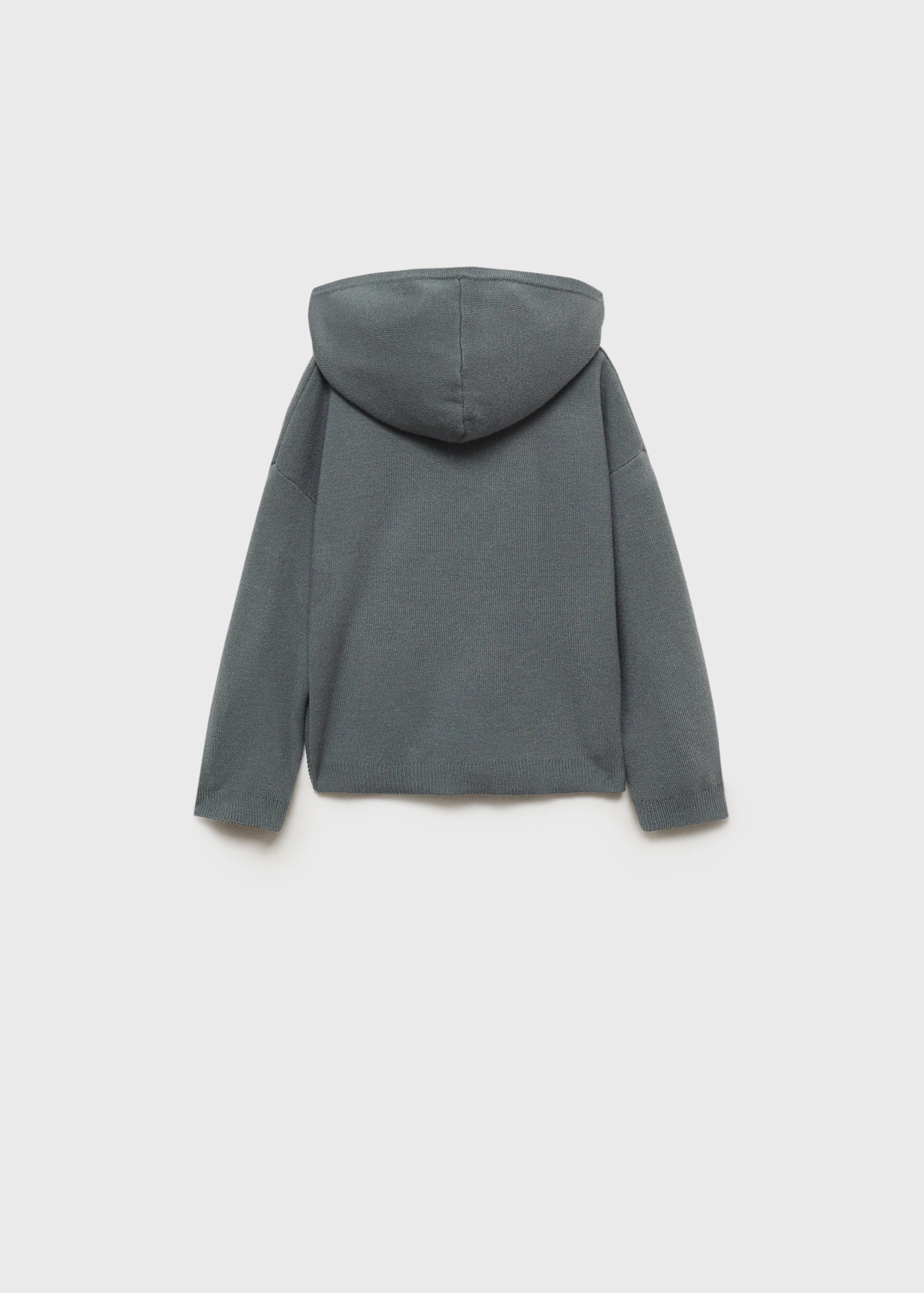 Hooded knit sweater - Reverse of the article