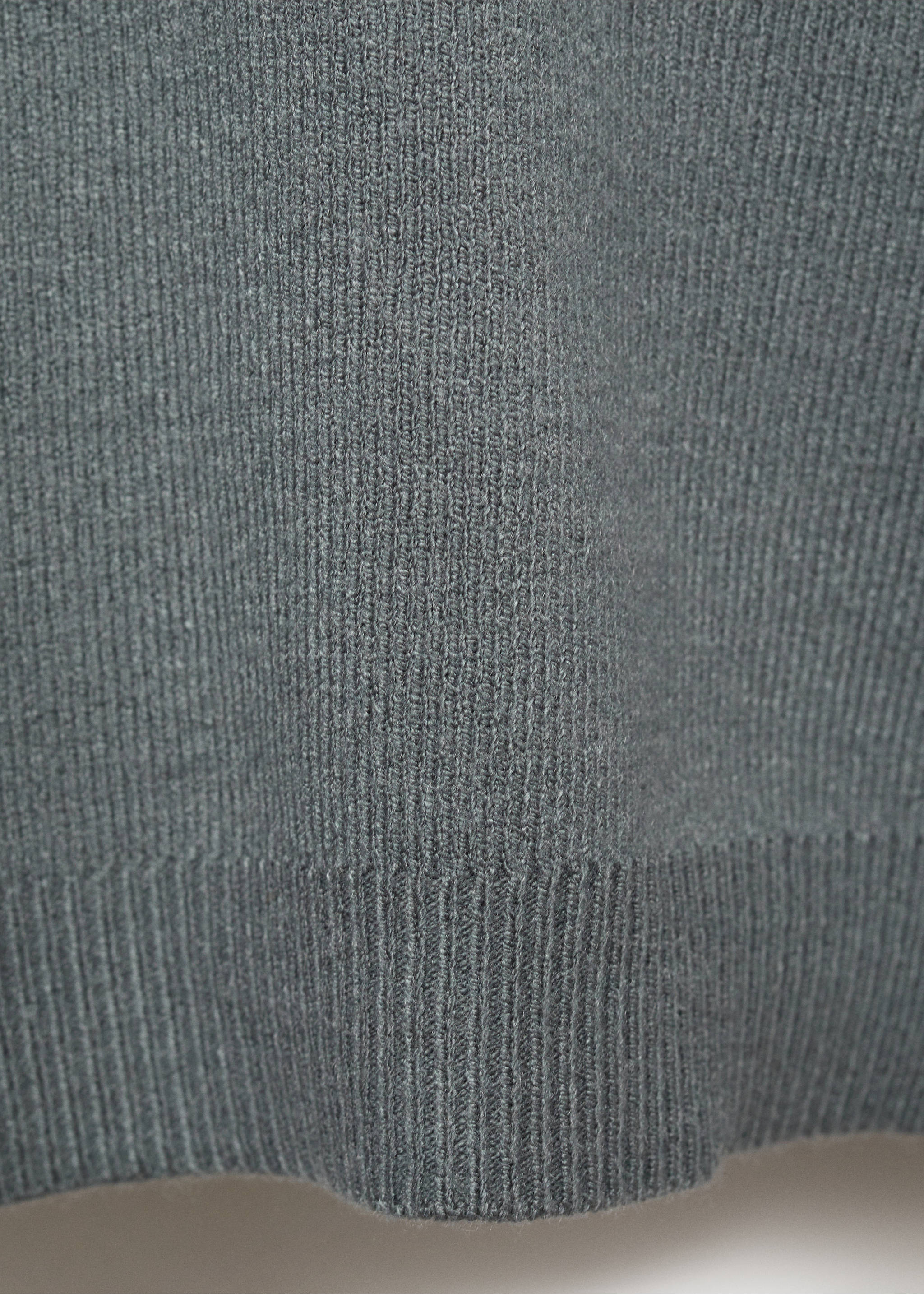 Hooded knit sweater - Details of the article 0, Forest Green. Ref: 87071515-00.