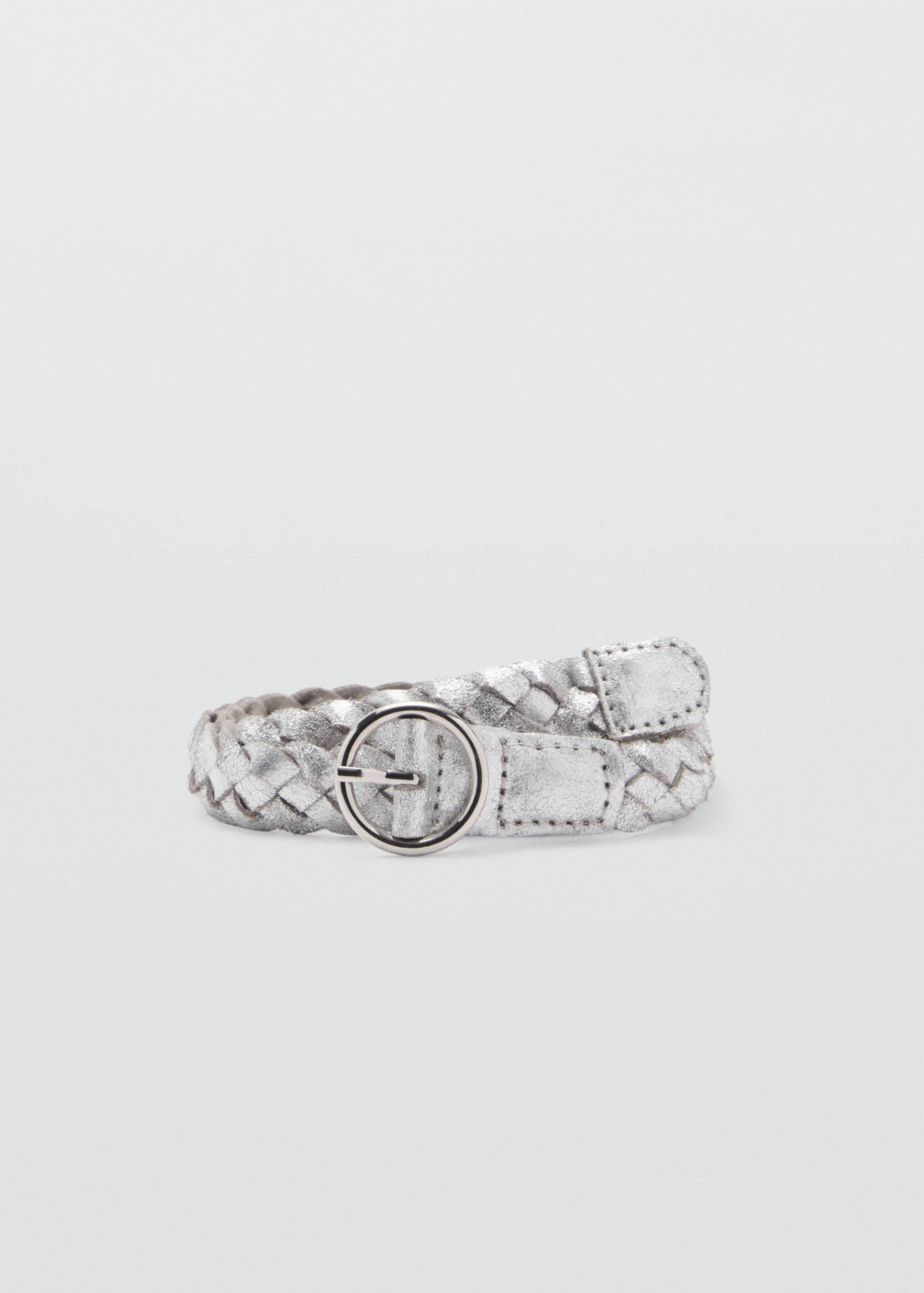 Zapletený pásek 100% kůže - Zboží bez modelu