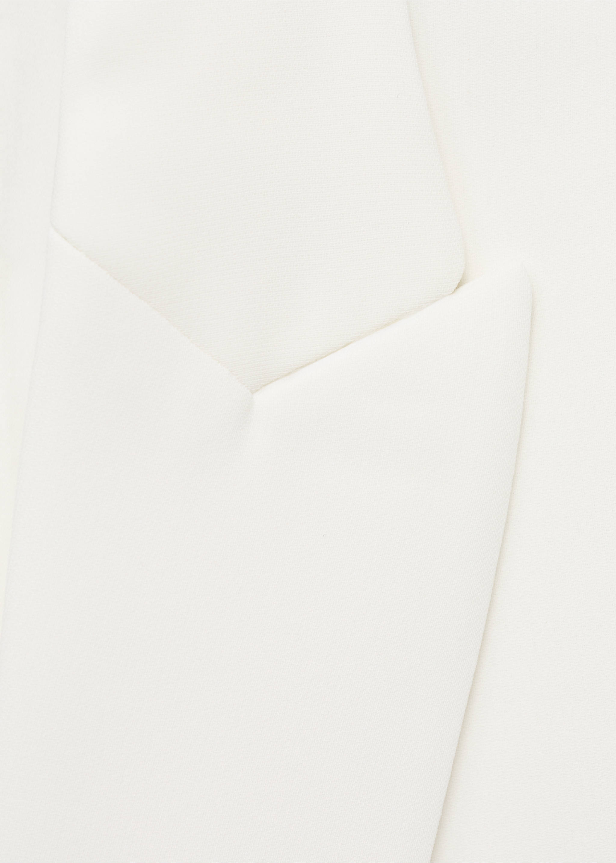 Strukturierter Blazer im Anzugstil - Detail des Artikels 8, Cremeweiß. Ref: 87071518-00.