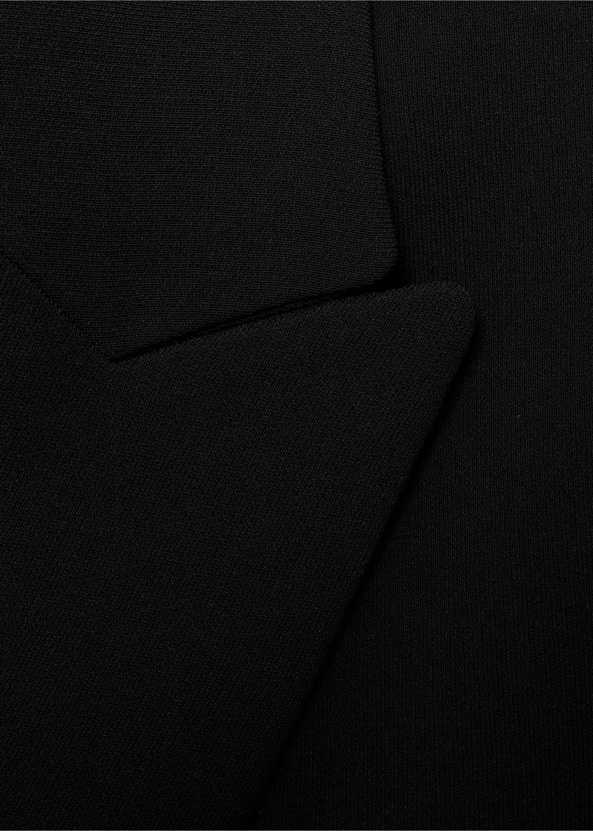 Blazer de fato com estrutura - Pormenor do artigo 0, Preto. Ref: 87071518-00.
