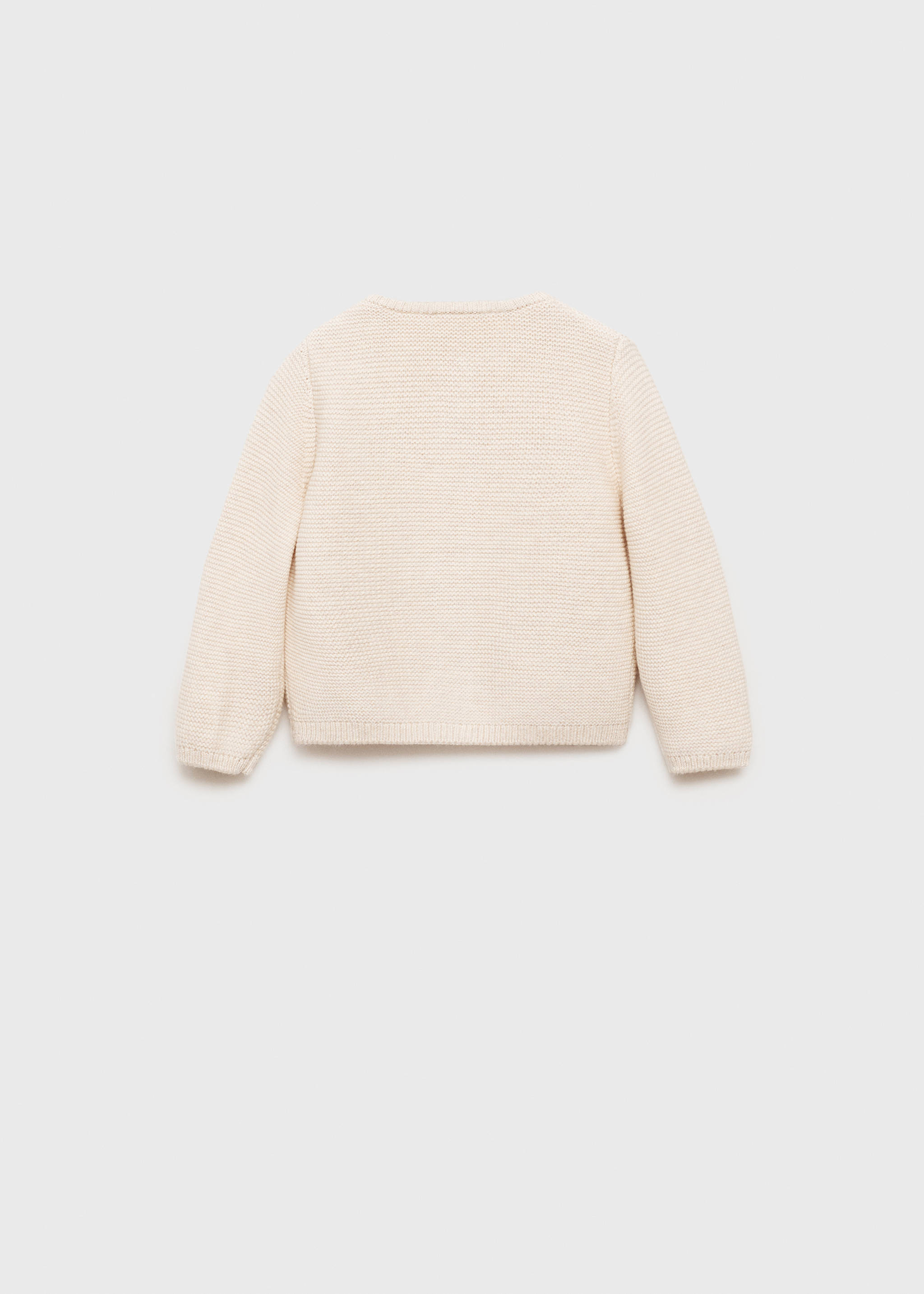 Button knit cardigan - Reverse of the article