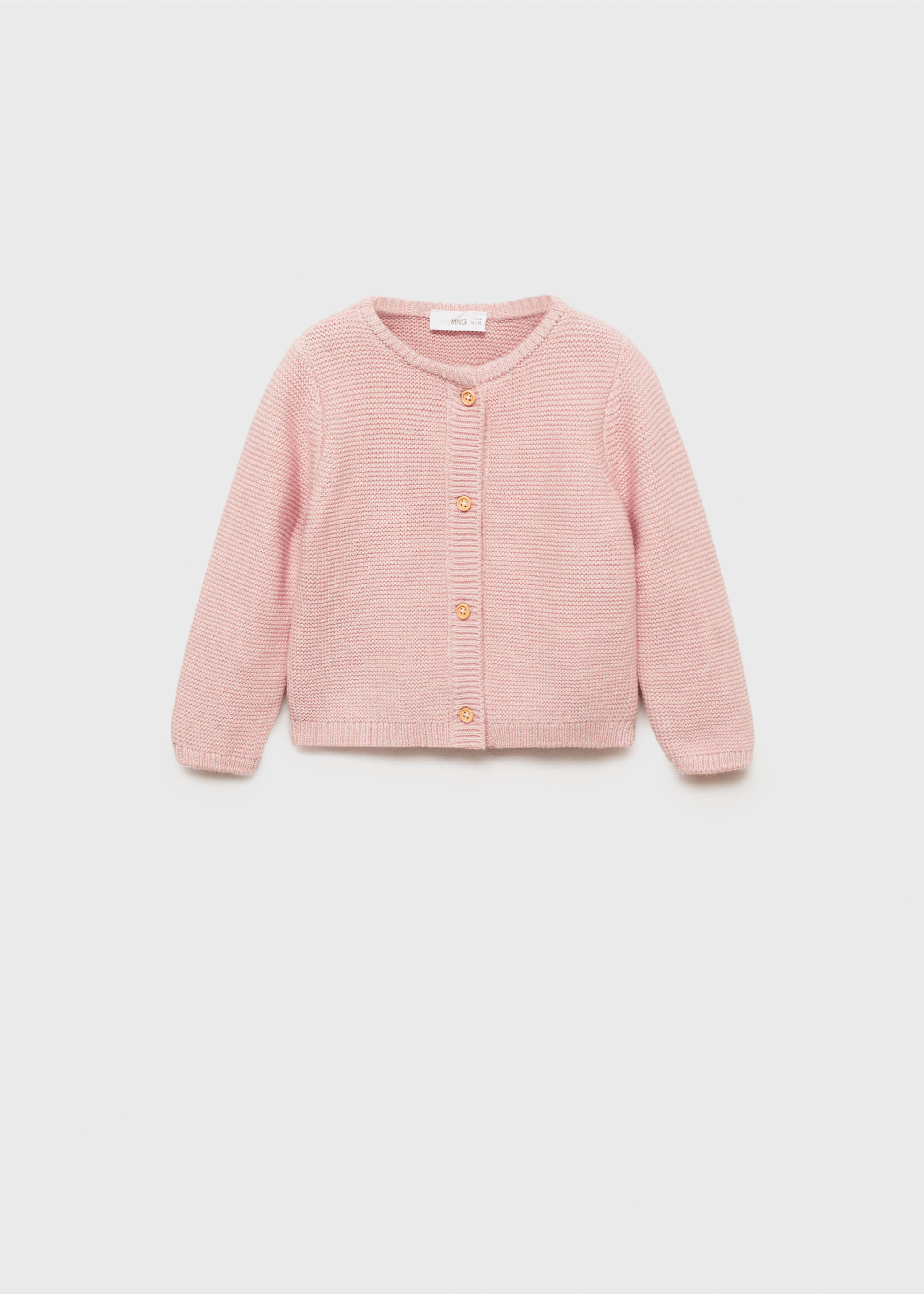 Button knit cardigan - Article without model, Pink. Ref: 87071519-00.