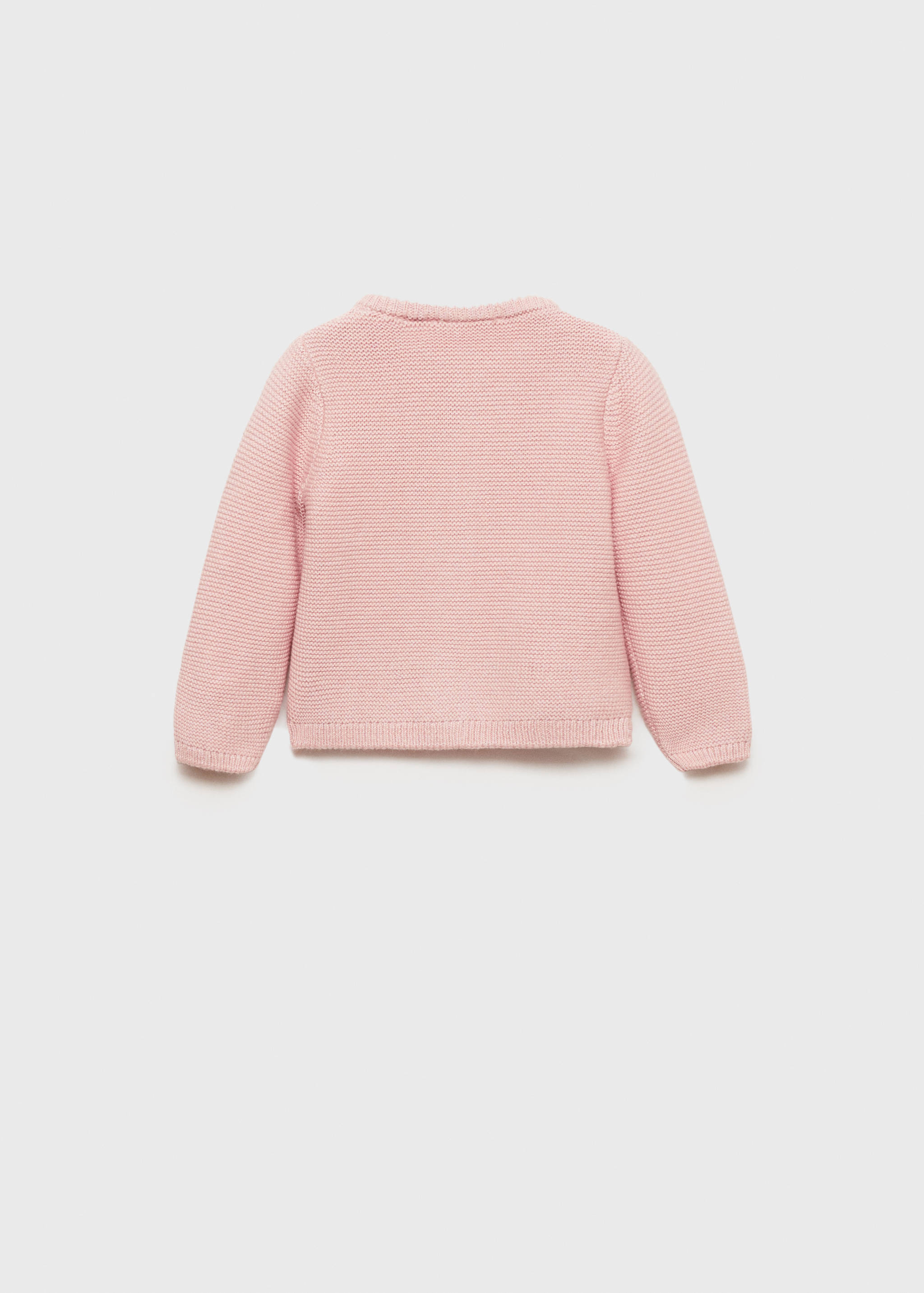 Button knit cardigan - Reverse of the article