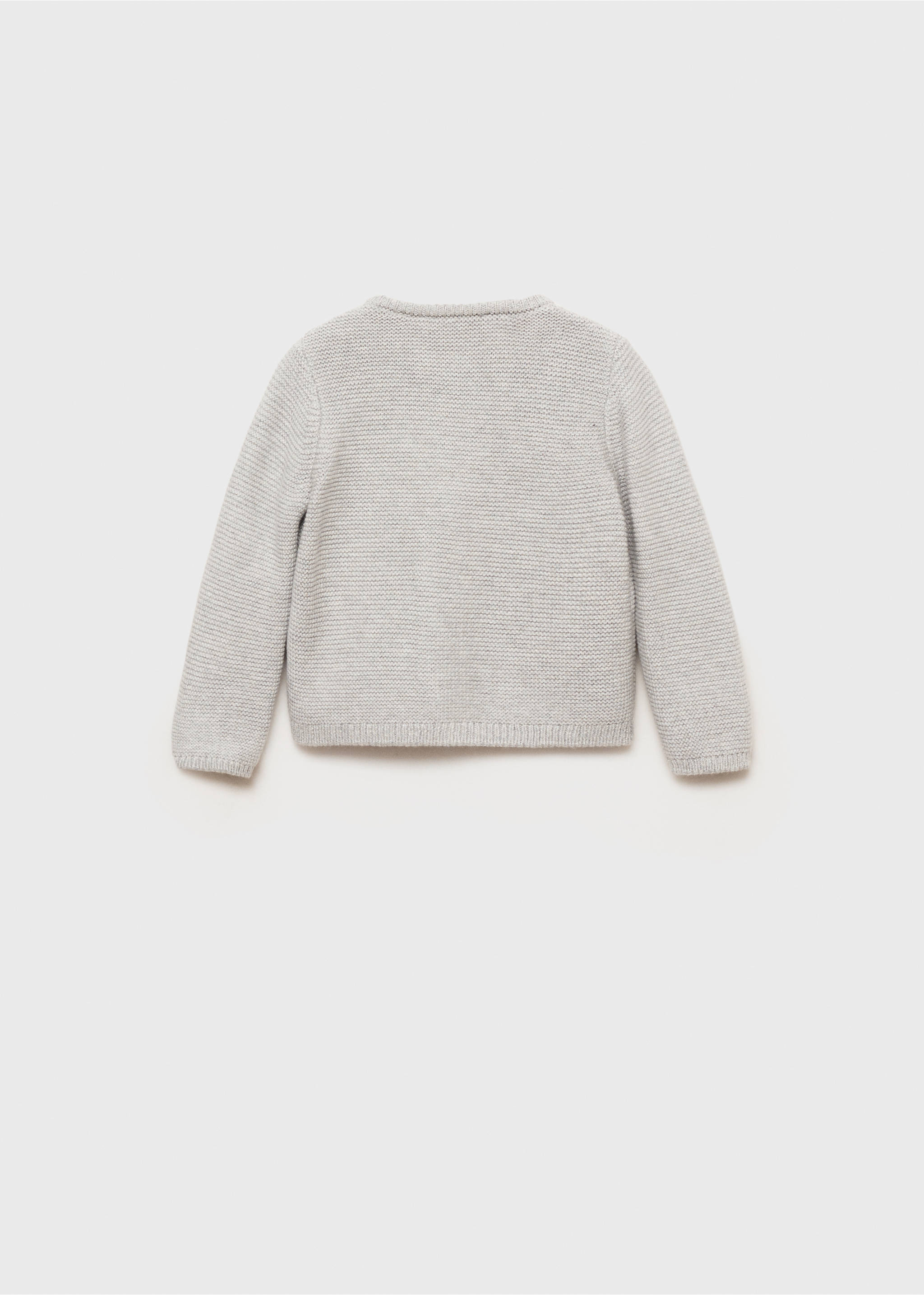 Càrdigan punt botons - Revers de l'article, Gris mig vigoré. Ref: 87071519-00.