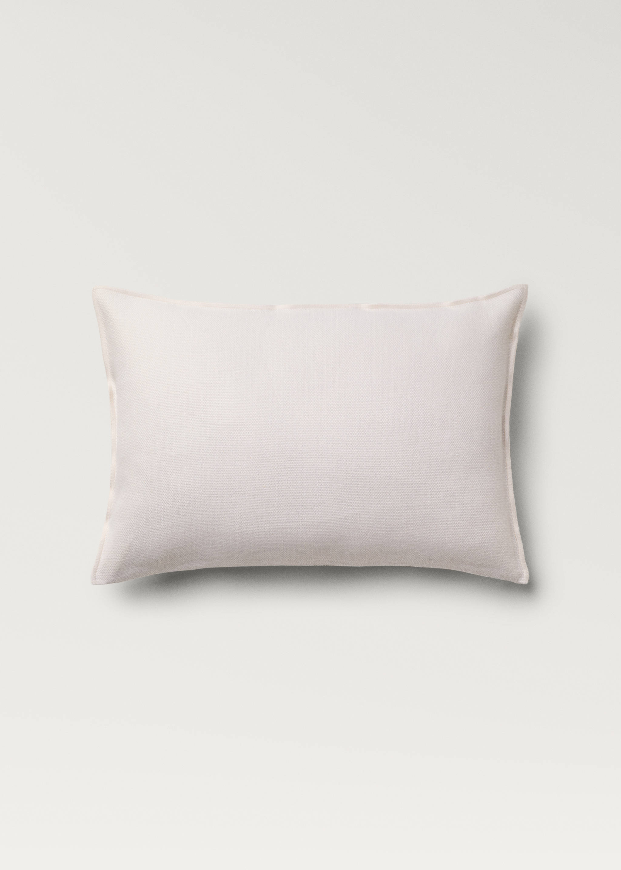 "Housse de coussin en lin avec détail overlock texture 40x60 cm" - Article sans modèle