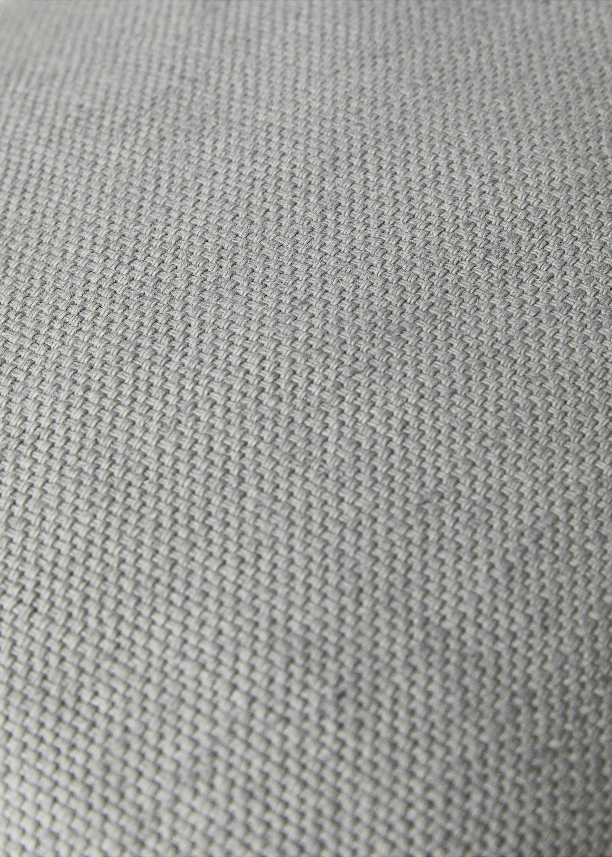 Funda cojín lino detalle overlock textura 40x60cm - Detalle del artículo 2, Gris claro/pastel. Ref: 87071521-00.