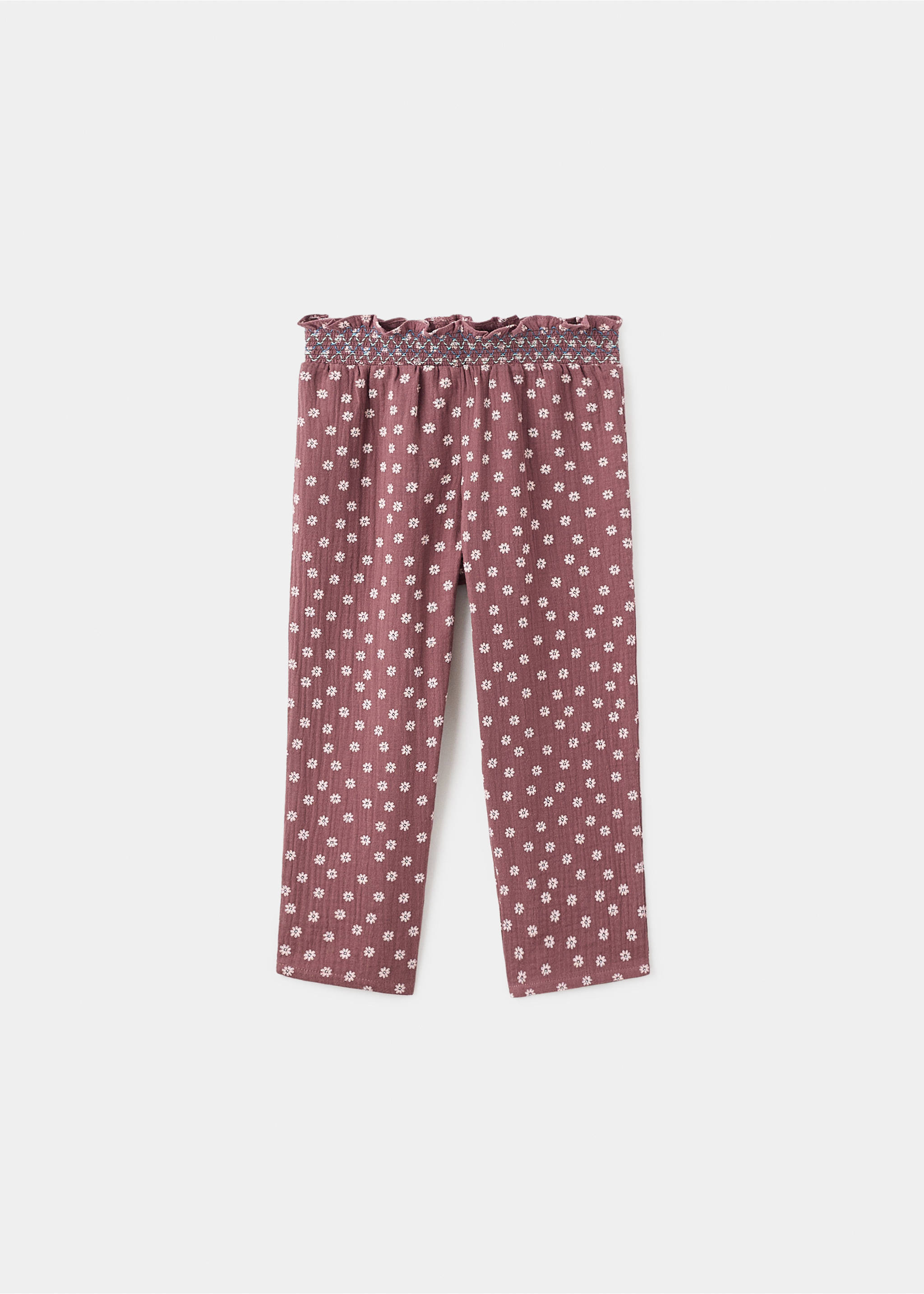 Pantalons cotó estampat - Article sense model, Grana. Ref: 87071523-00.
