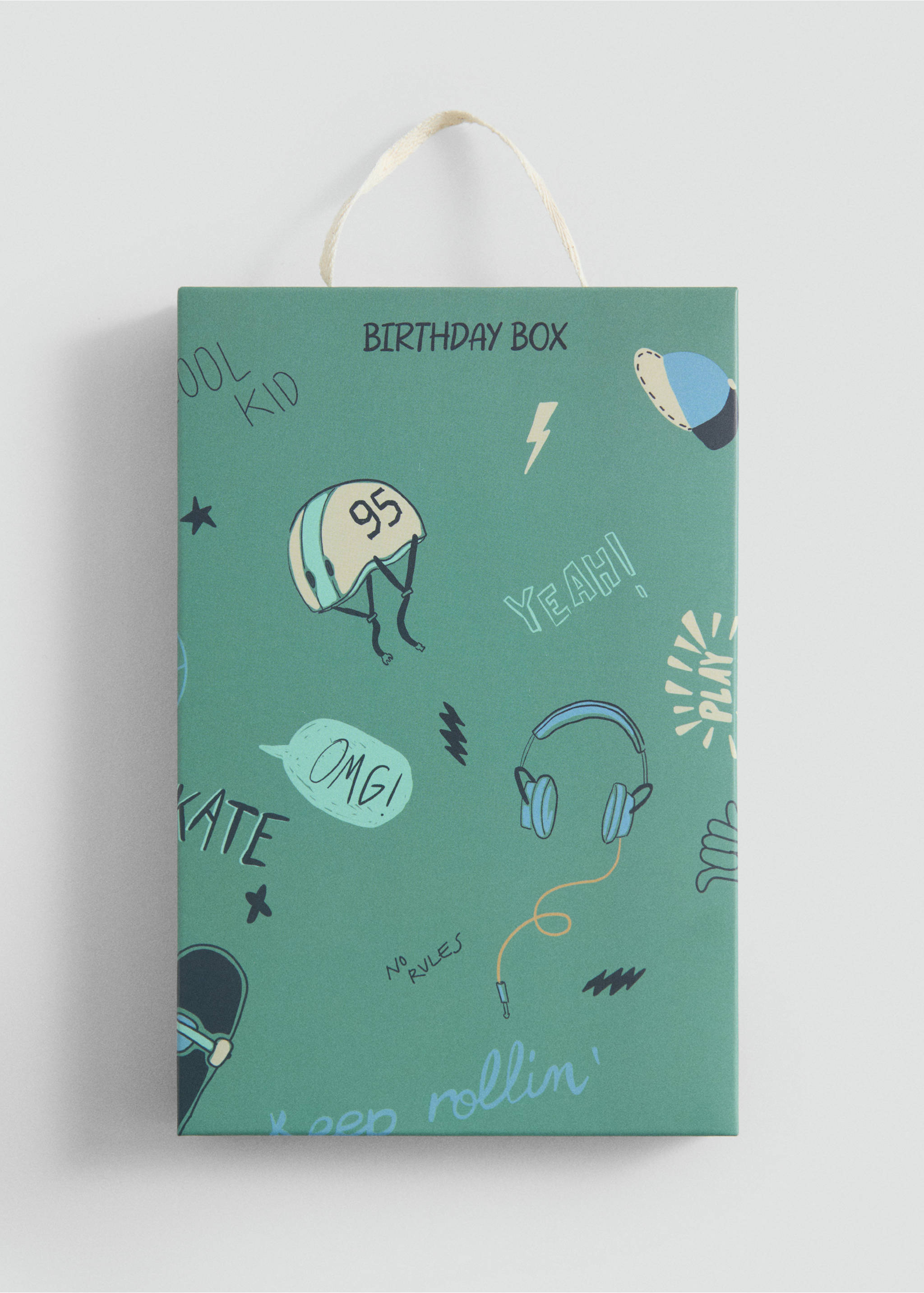 Coffret cadeau d'anniversaire - Article sans modèle, Bleu. Ref: 87072532-00.