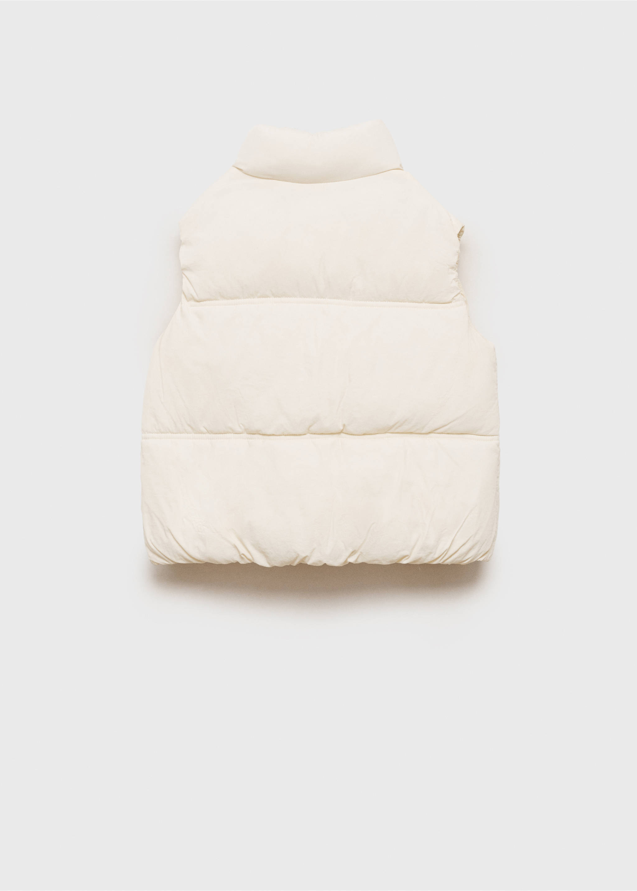 Steppweste mit Reißverschluss - Rückseite des Artikels, Ecru. Ref: 87072535-00.