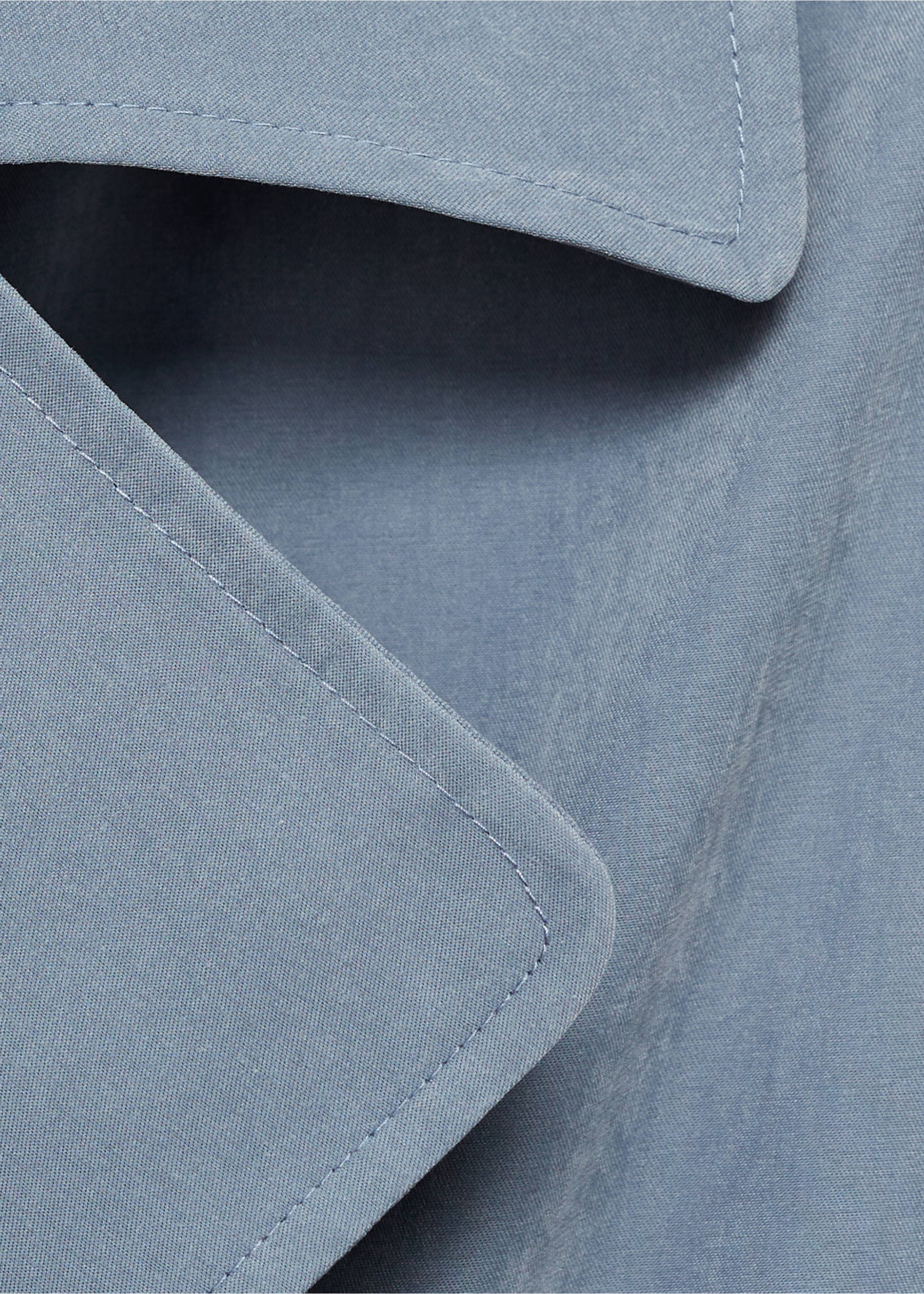 Fließender Trenchcoat mit Gürtel - Detail des Artikels 0, Blau. Ref: 87072536-00.